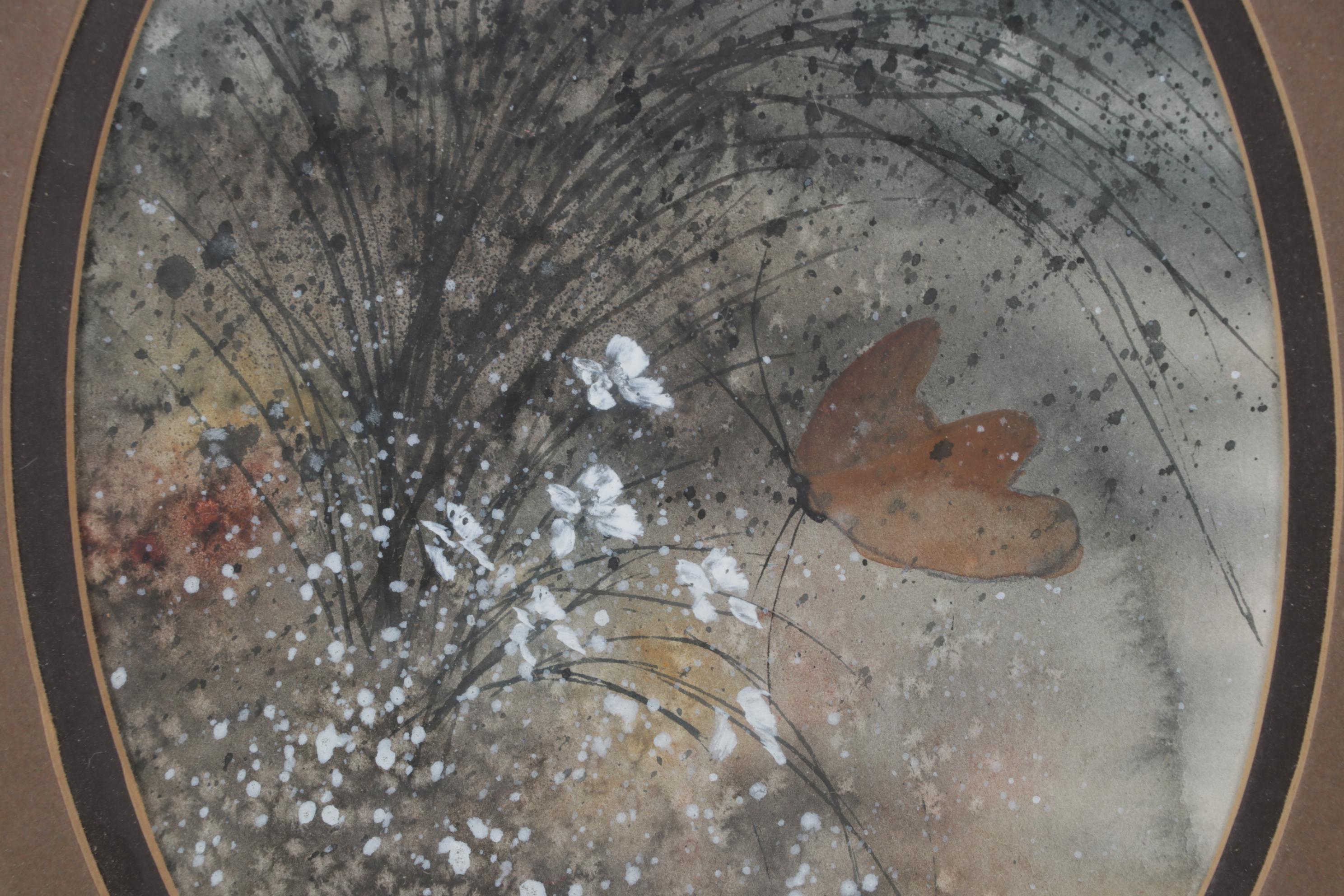 Hamilton "Head Master" Pendulum Wall Clock With Pair of Watercolor Paintings