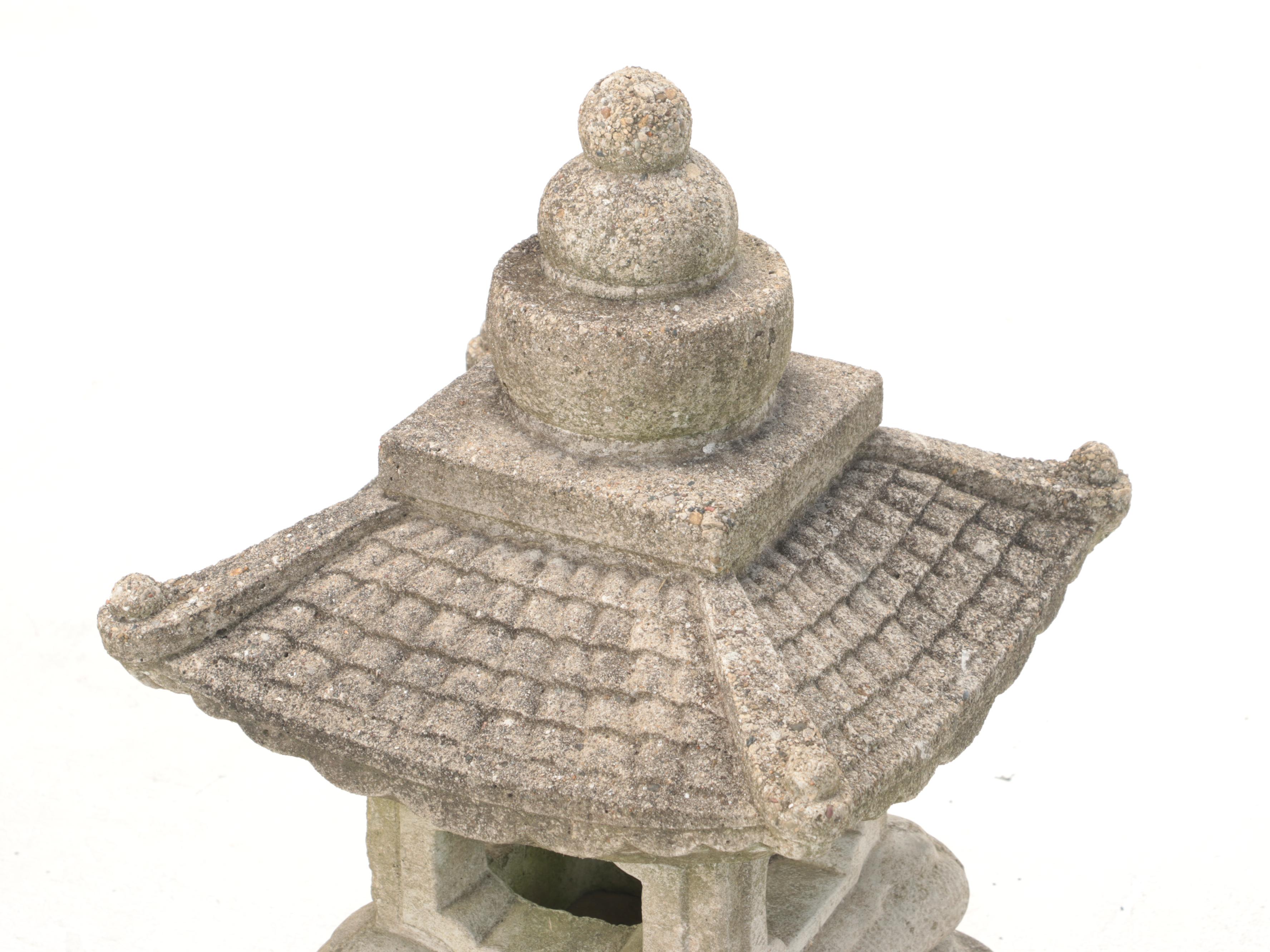 Cast Concrete Pagoda Garden Statue