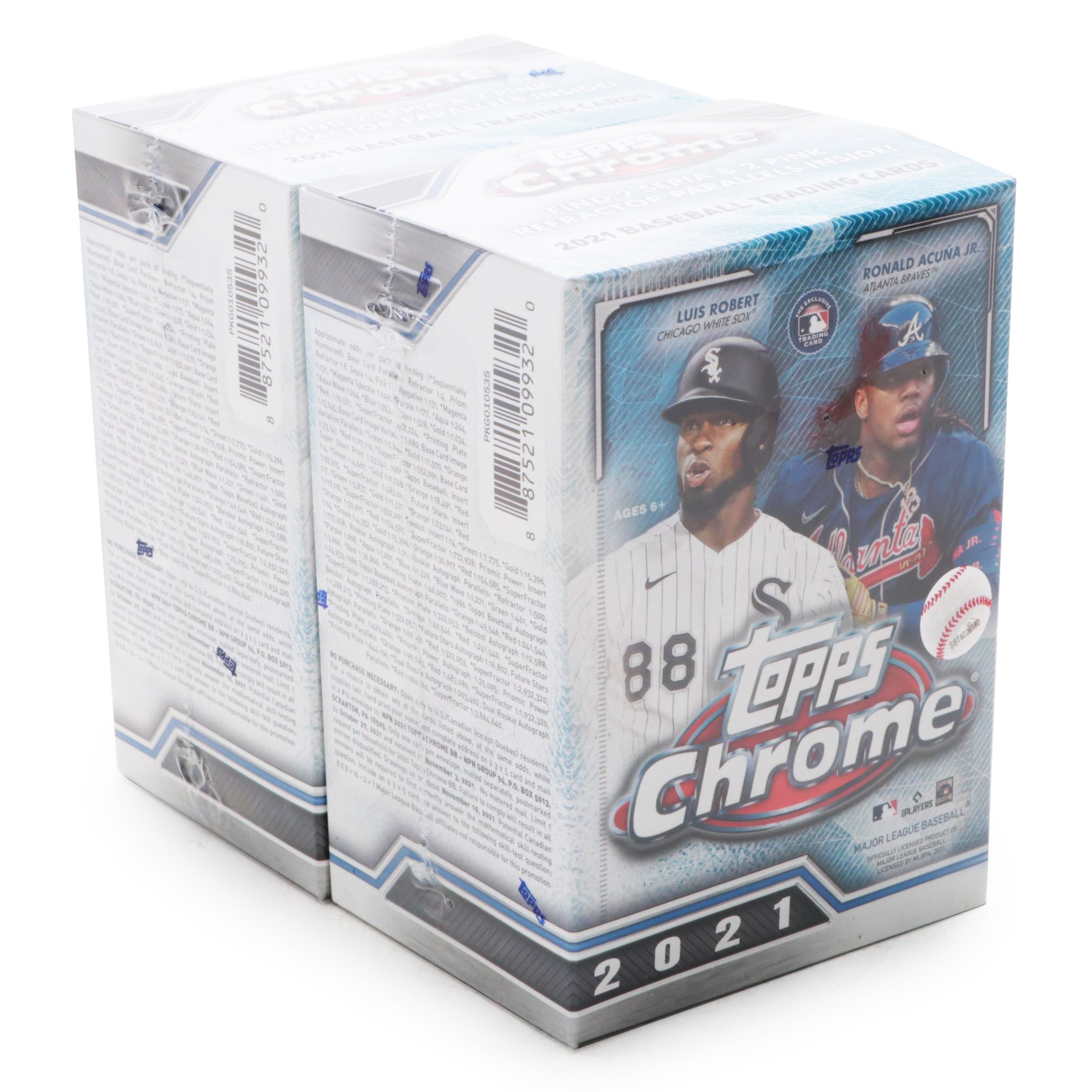 2021 Topps Chrome Baseball Cards Sealed Blaster Boxes