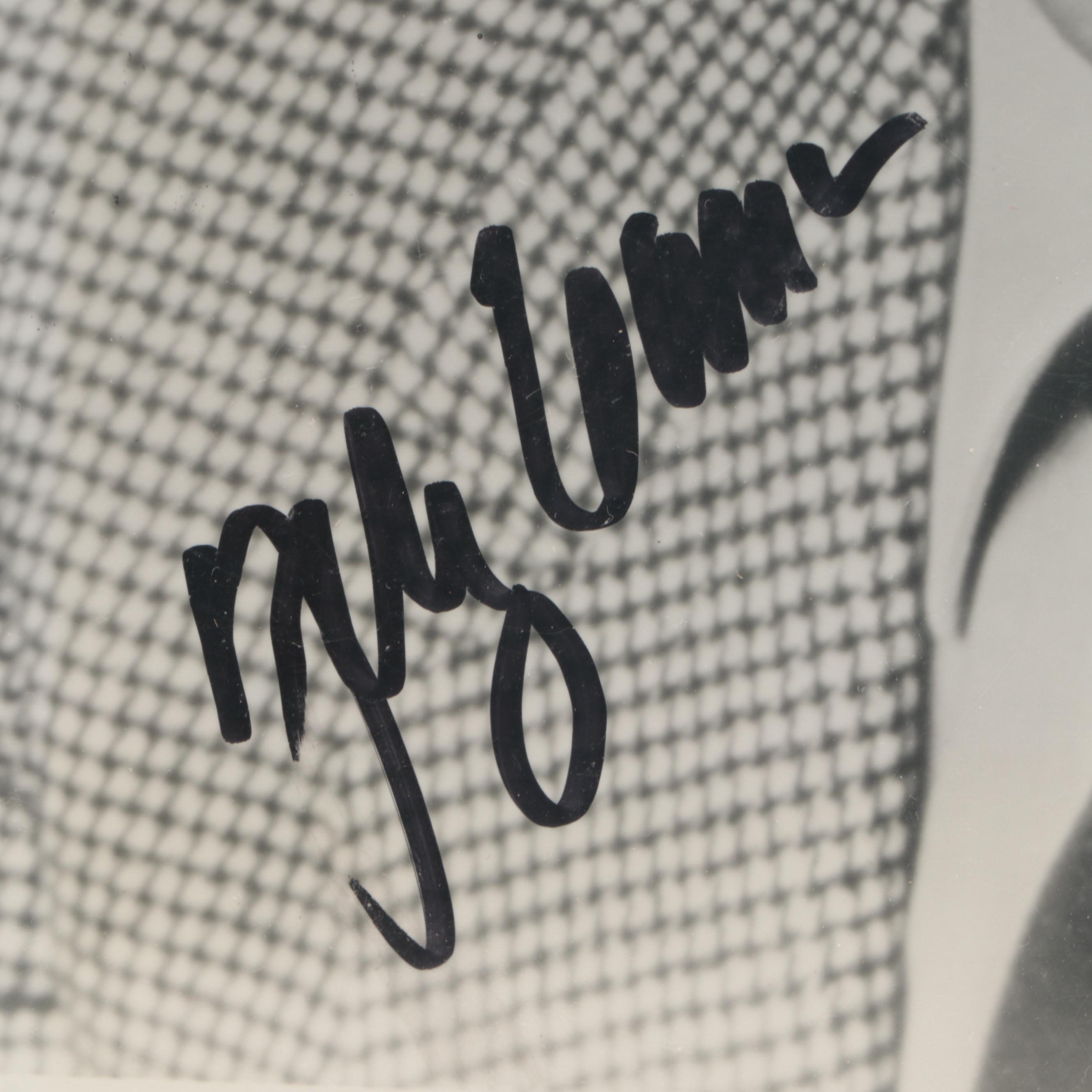 Johnny Carson and Jonathan Winters Autographed Record and Headshot