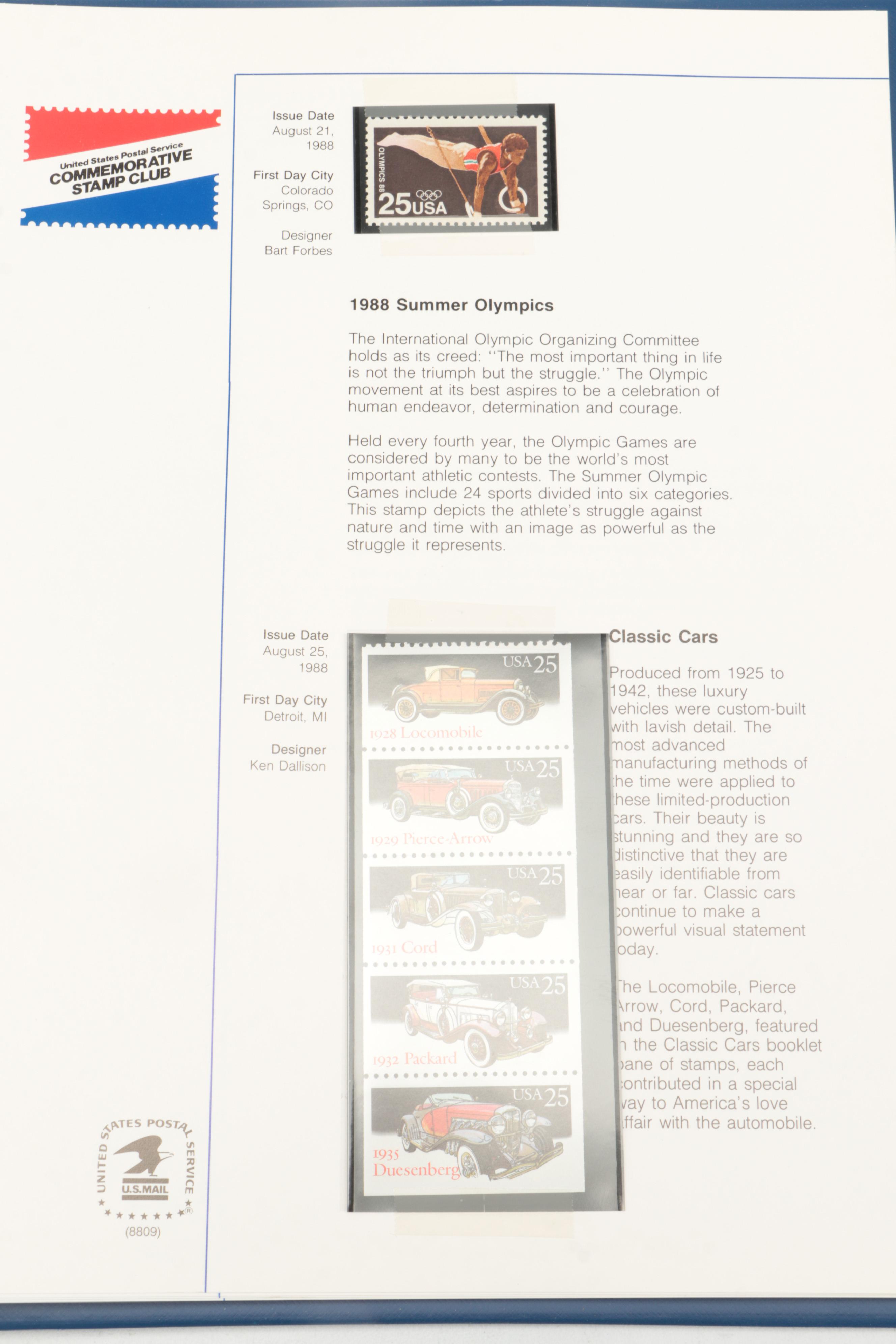 Princess Diana, Presidential, Baseball, and More Themed Postal Stamps with Books