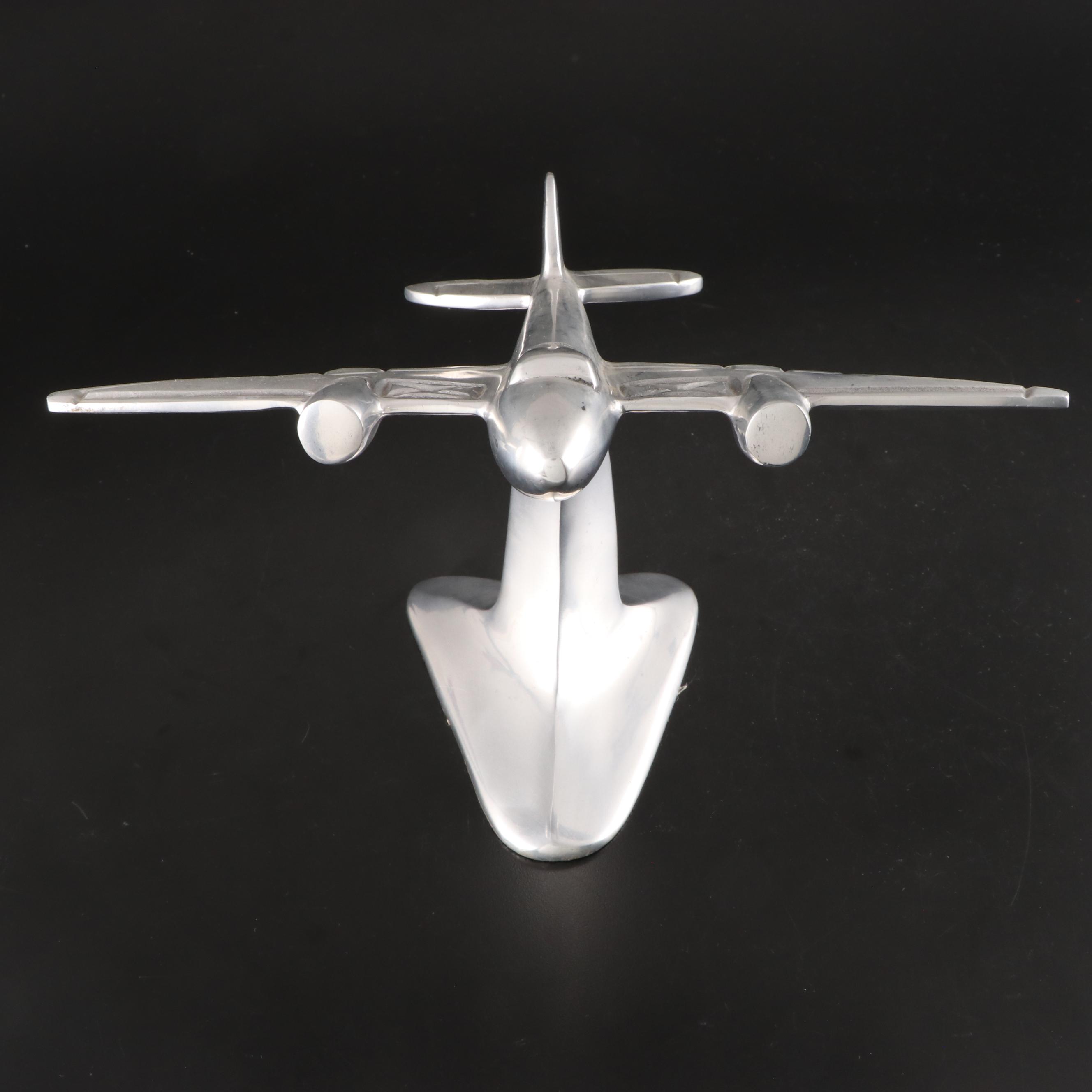 Delta Polished Aluminum Airplane Model, 2006