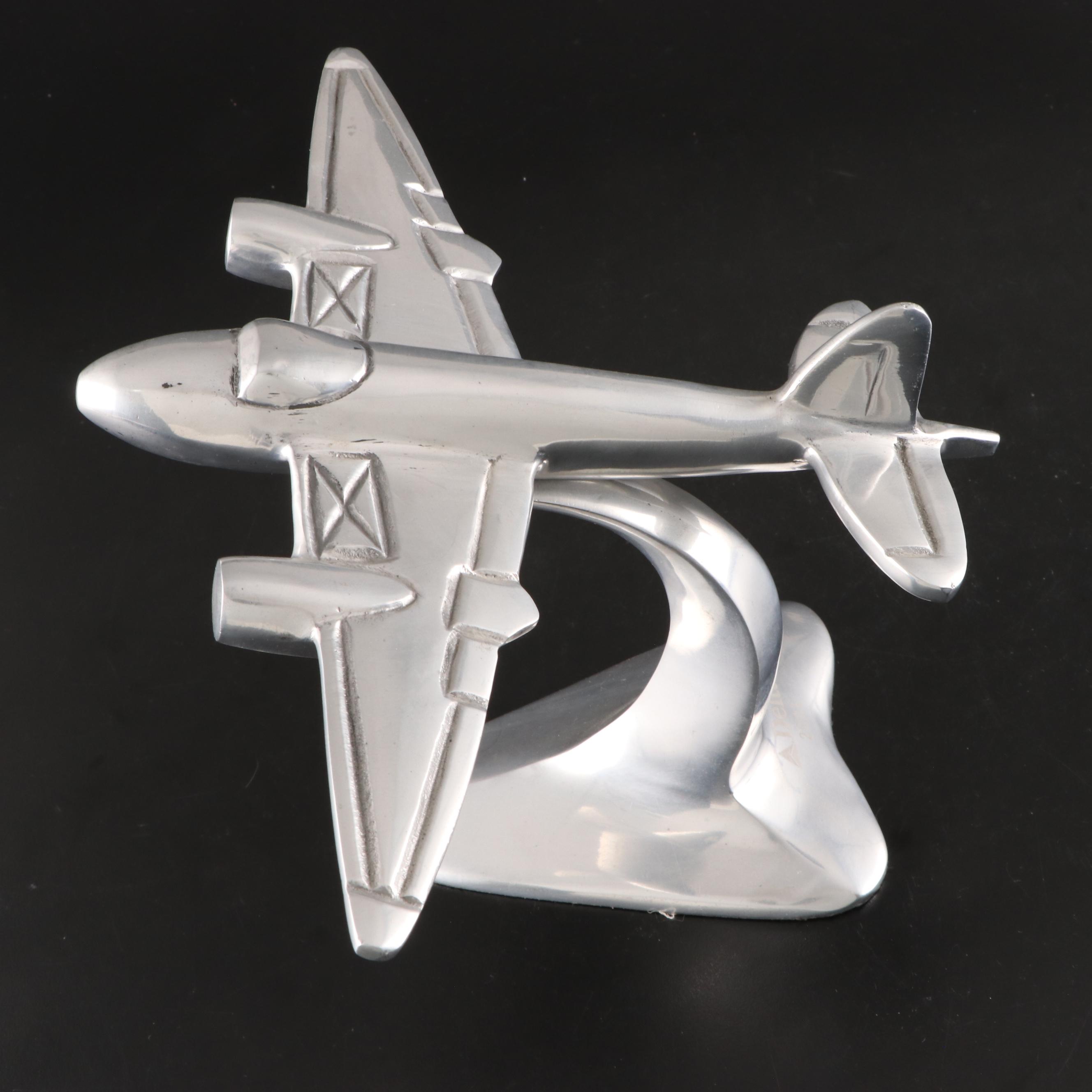 Delta Polished Aluminum Airplane Model, 2006