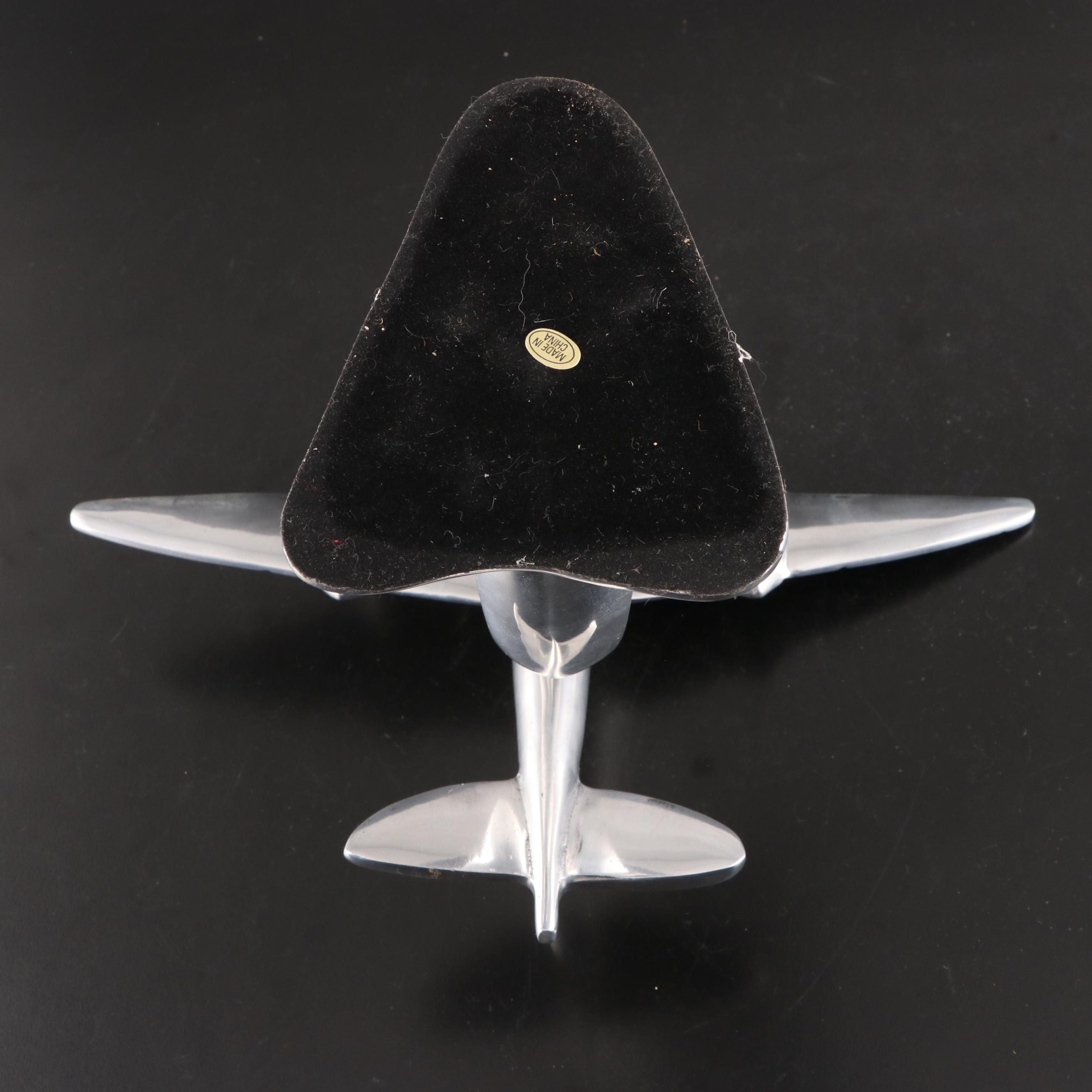 Delta Polished Aluminum Airplane Model, 2006