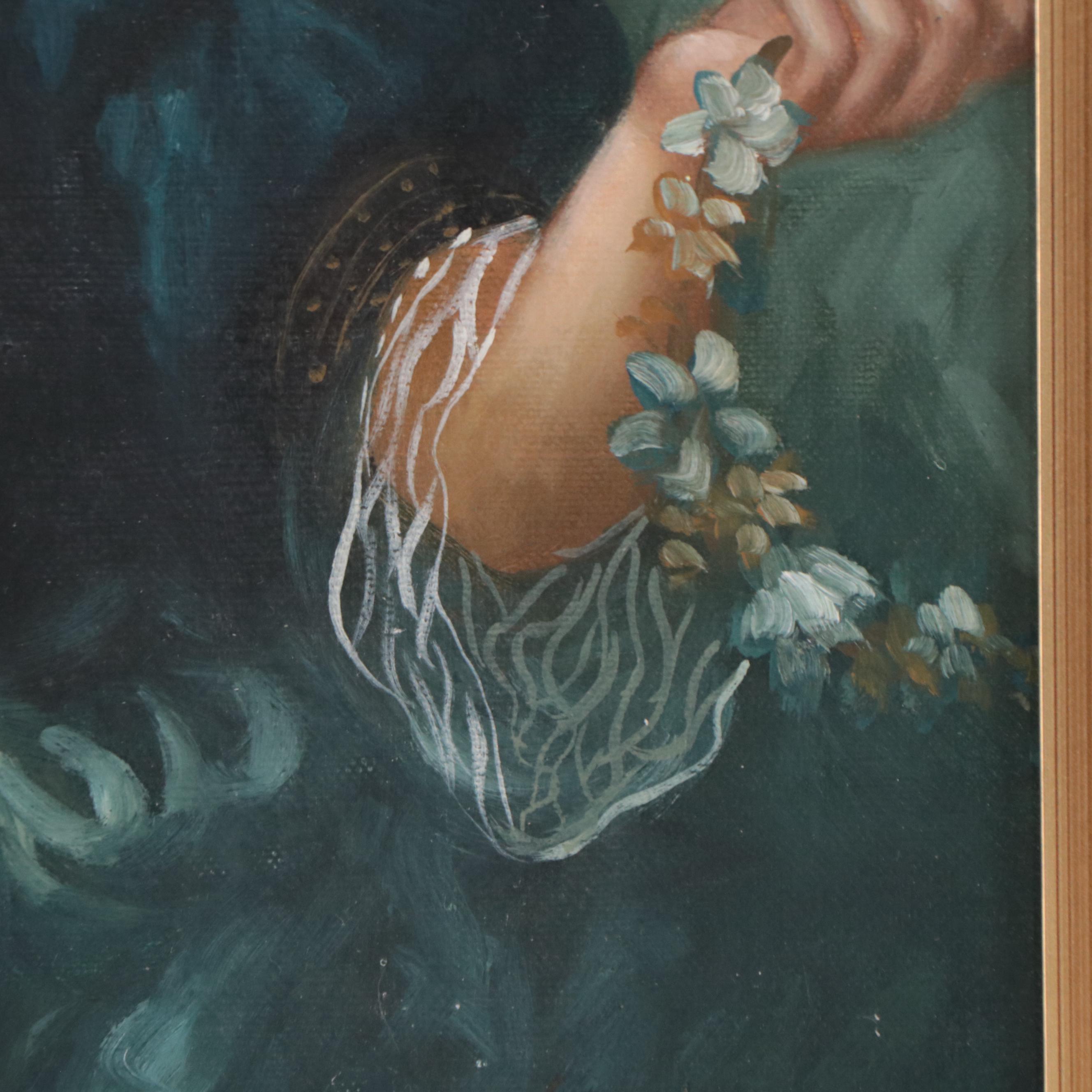 Portrait Oil Painting of a 17th Century Woman, 21st Century