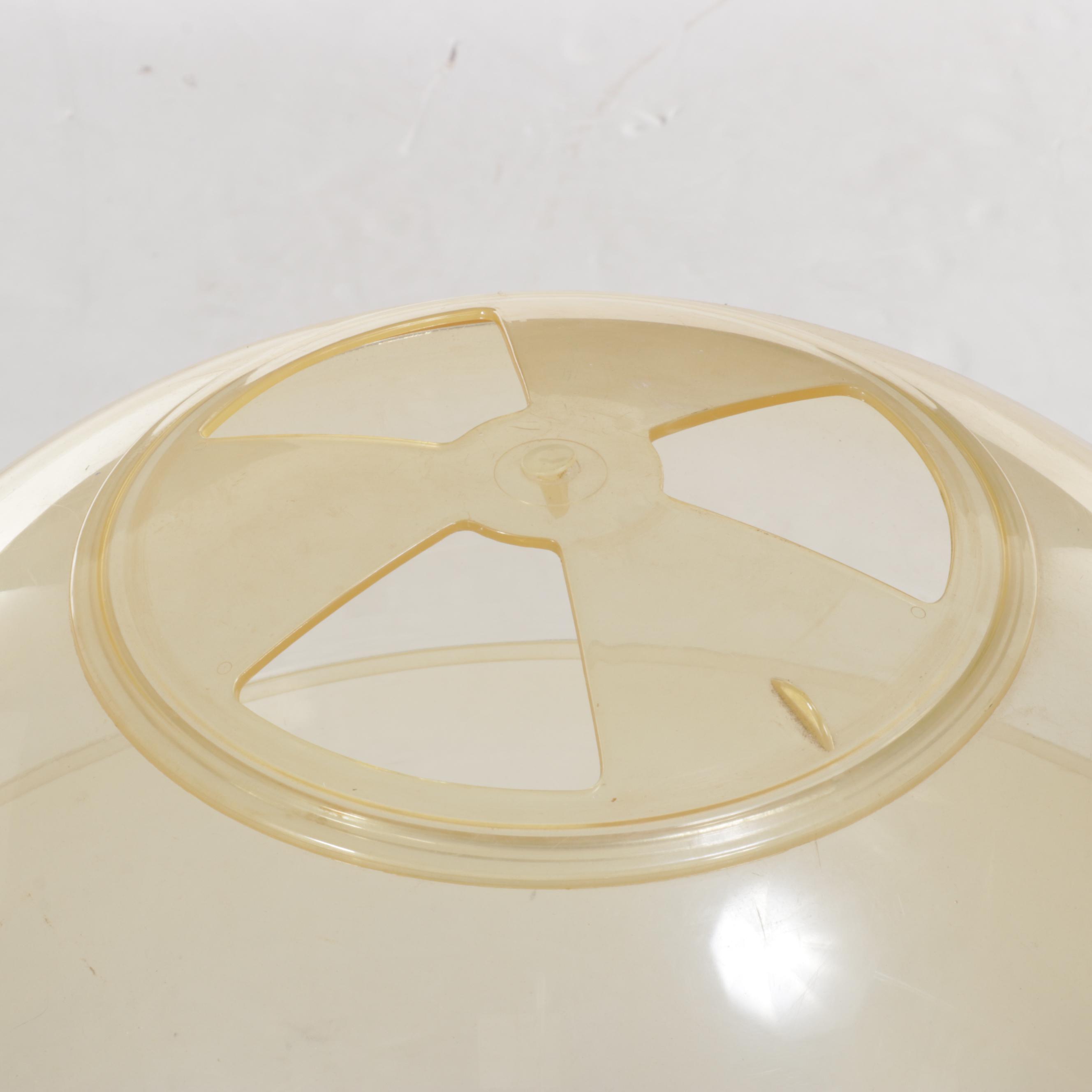 Atomic Style Tulip-Base Plastic Floor Terrarium, 1970s