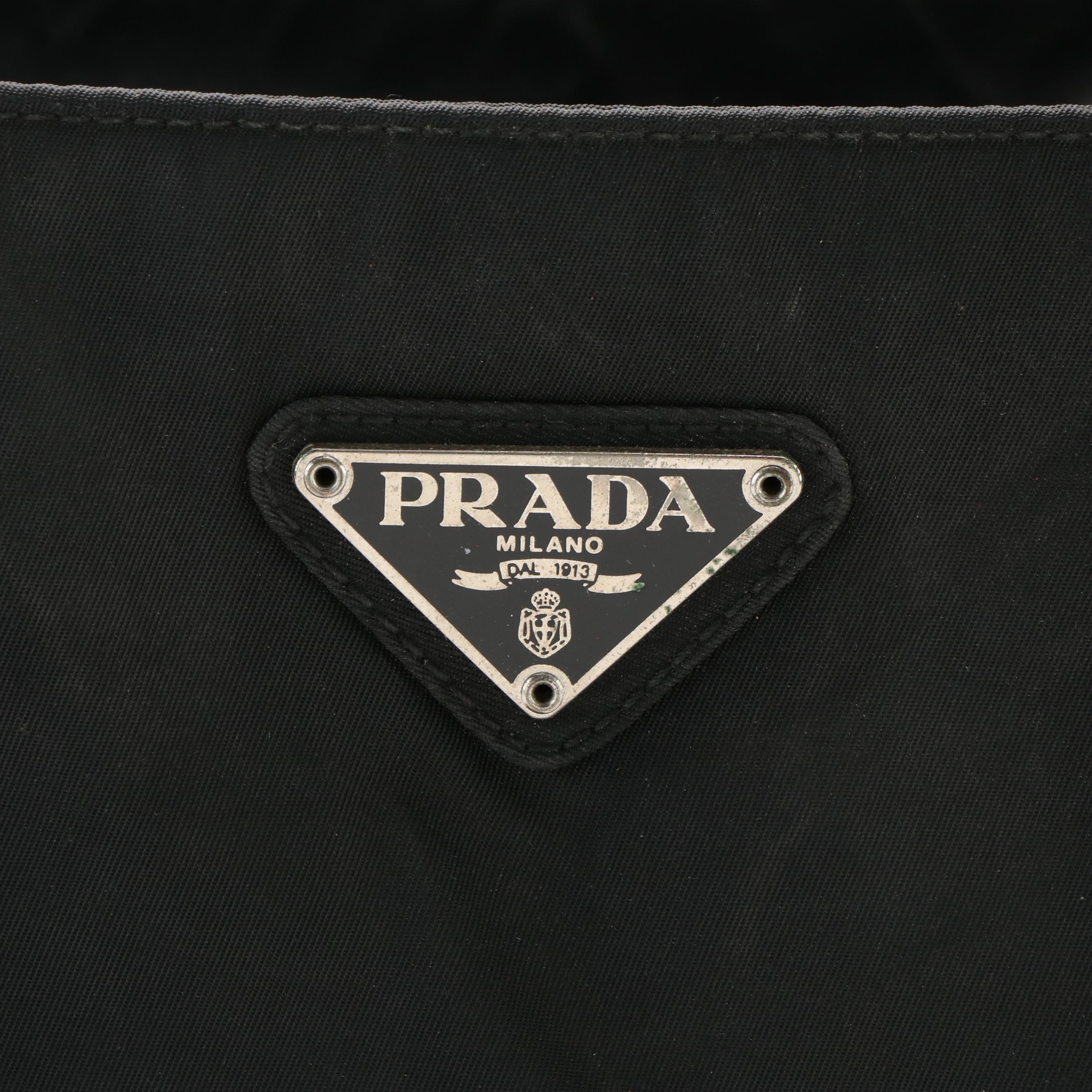 Prada Tessuto Zip Tote Bag in Black Nylon