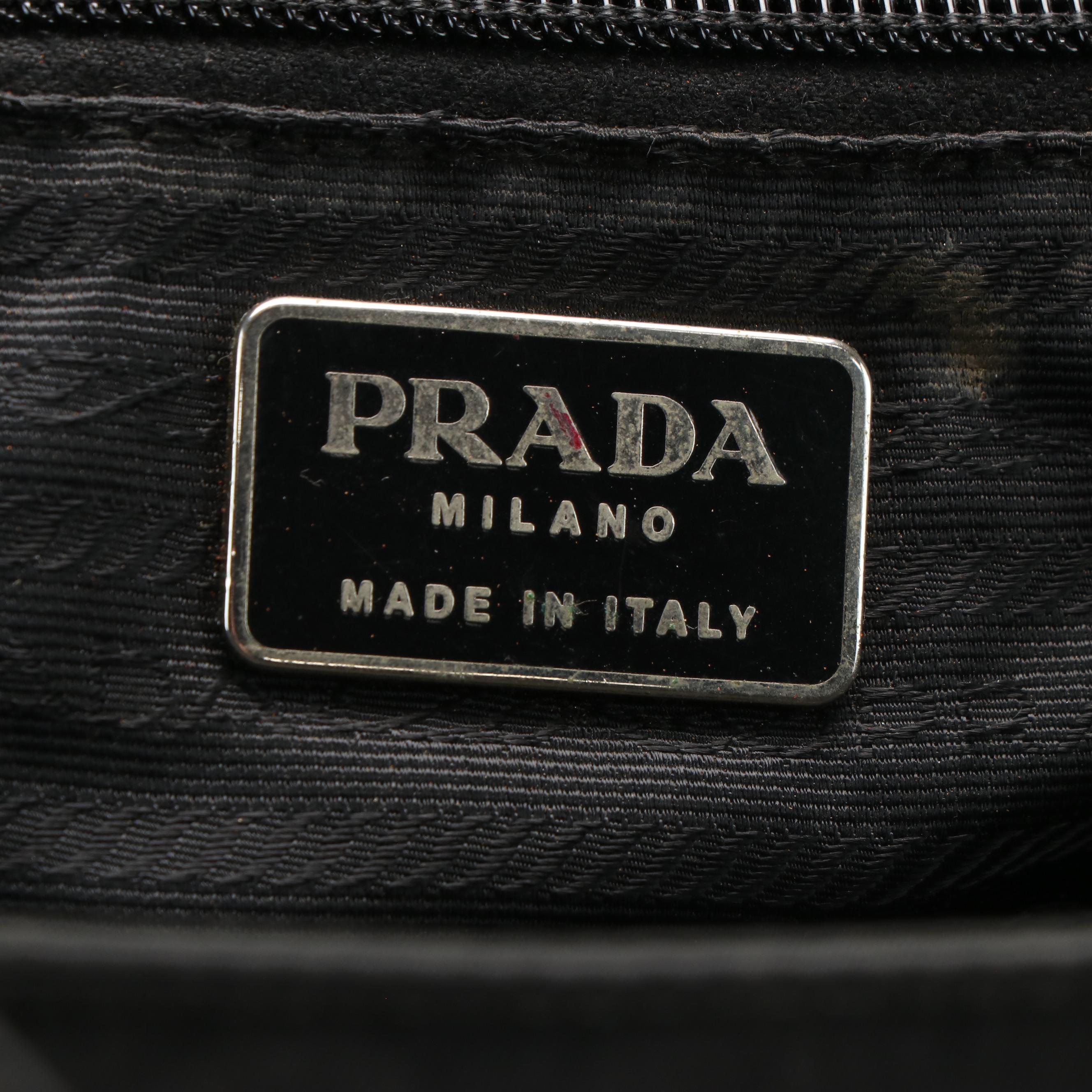Prada Tessuto Zip Tote Bag in Black Nylon