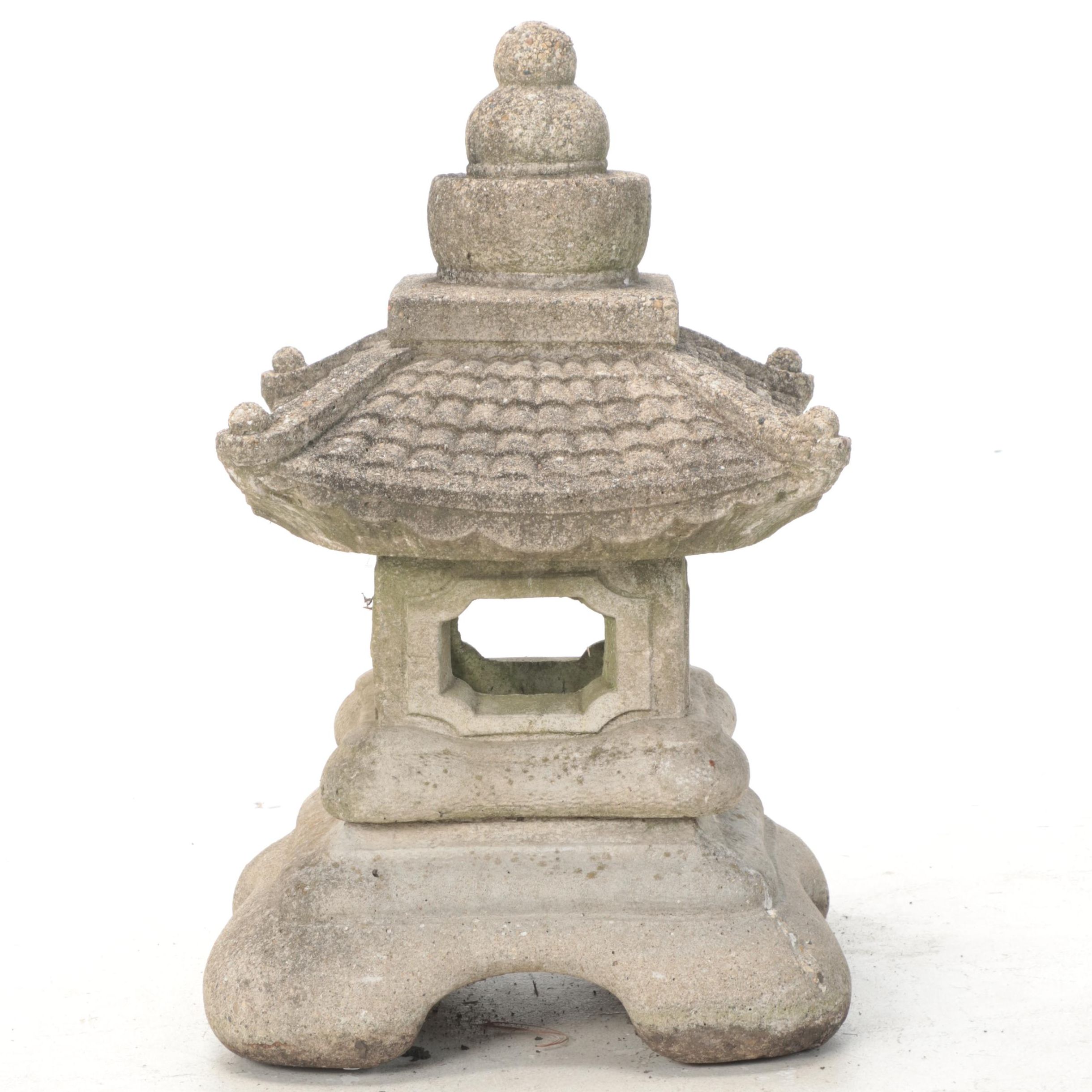 Cast Concrete Pagoda Garden Statue