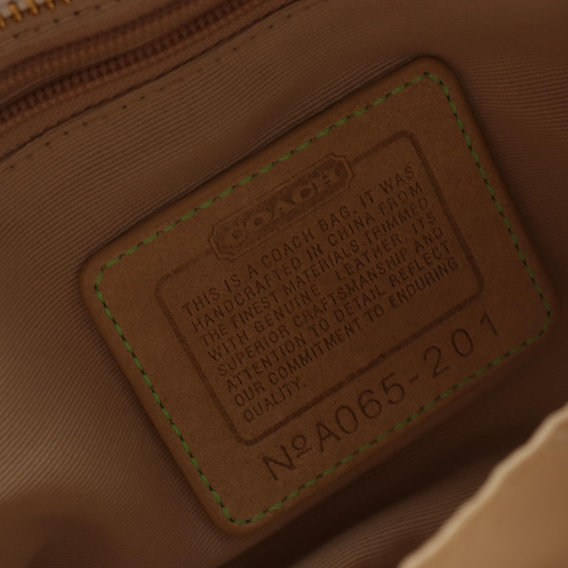 Coach Hampton Pastel Scribble Hand Bag with Removable Accessory Pouch