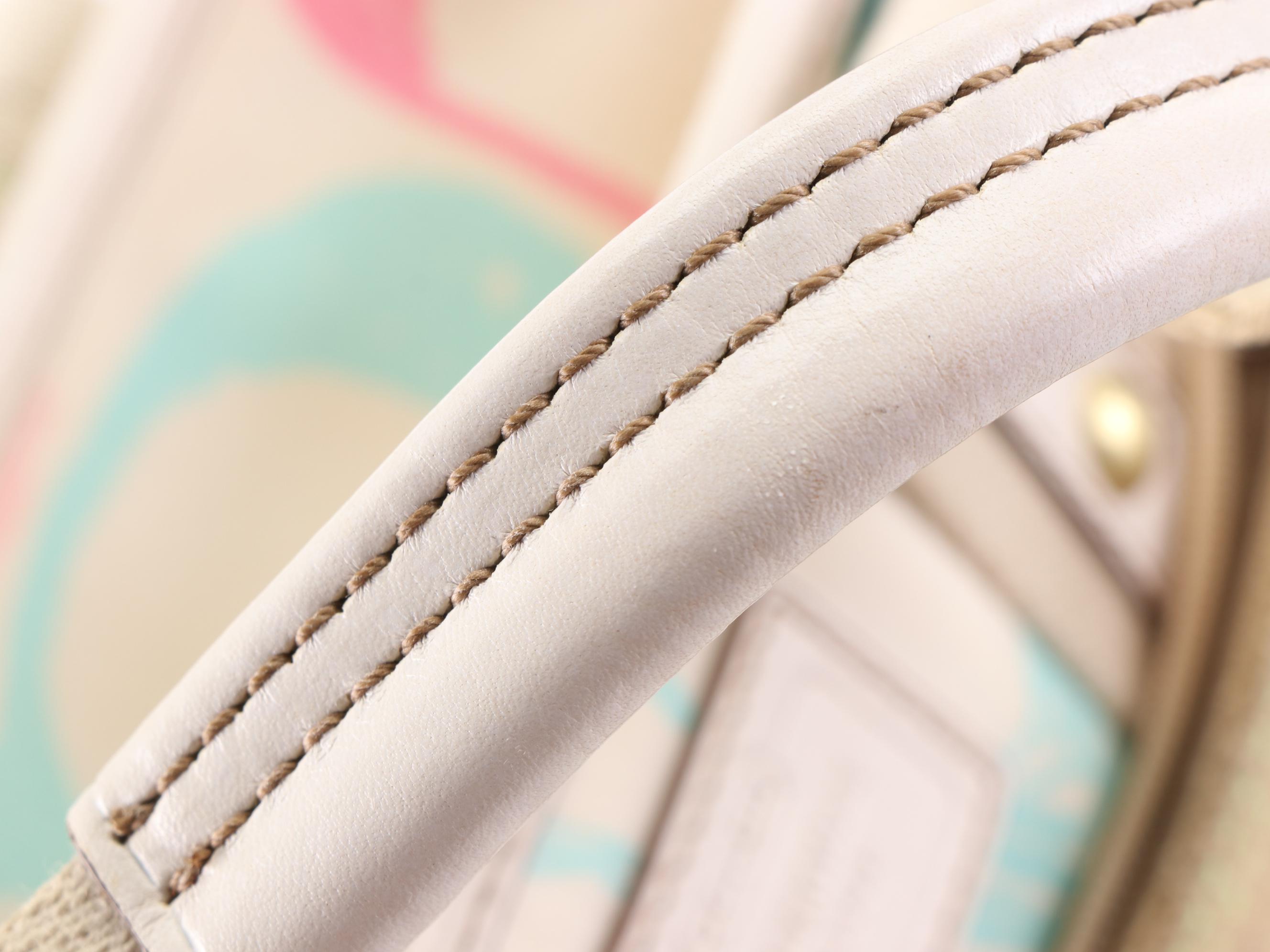 Coach Hampton Pastel Scribble Hand Bag with Removable Accessory Pouch