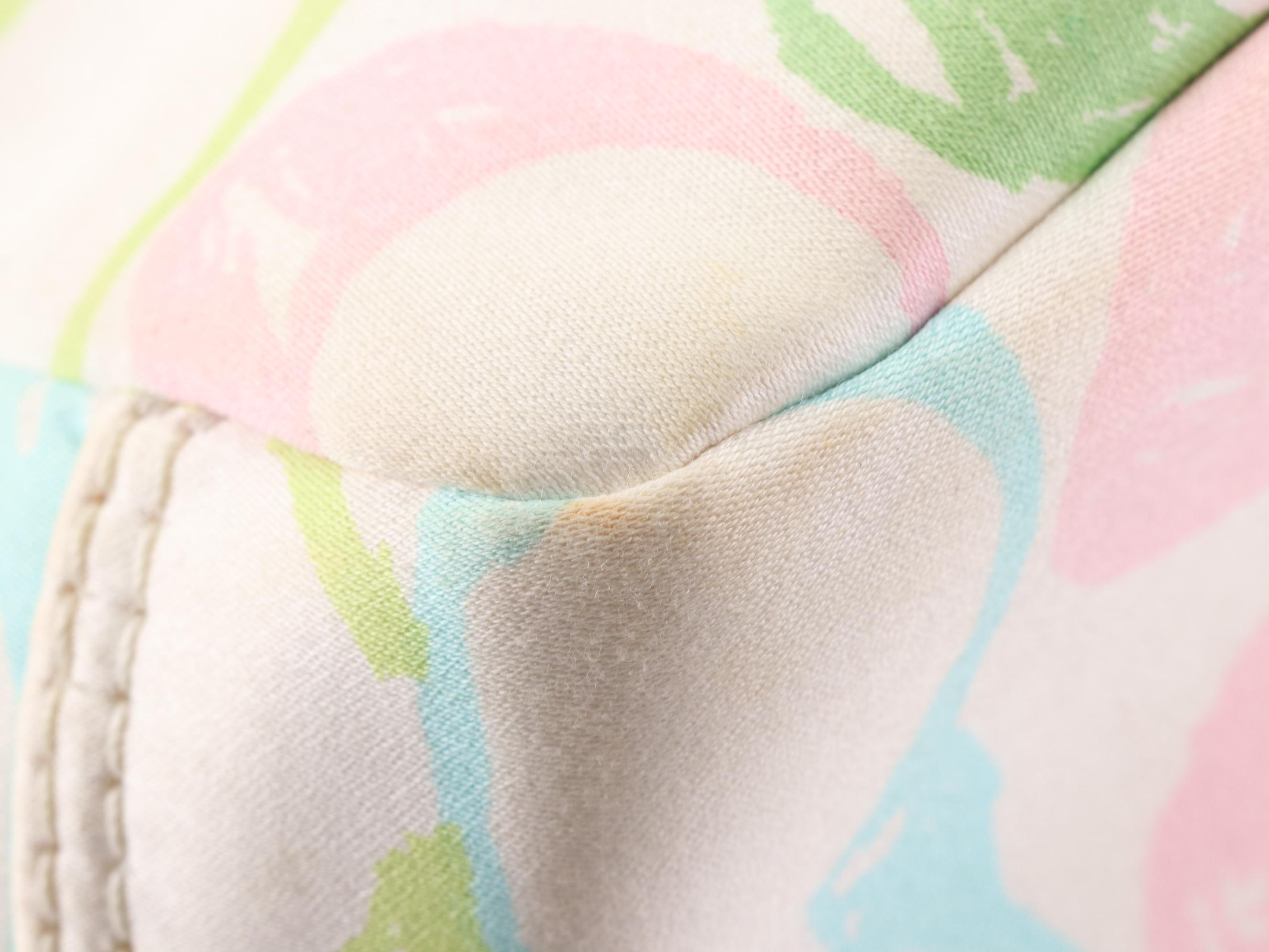 Coach Hampton Pastel Scribble Hand Bag with Removable Accessory Pouch