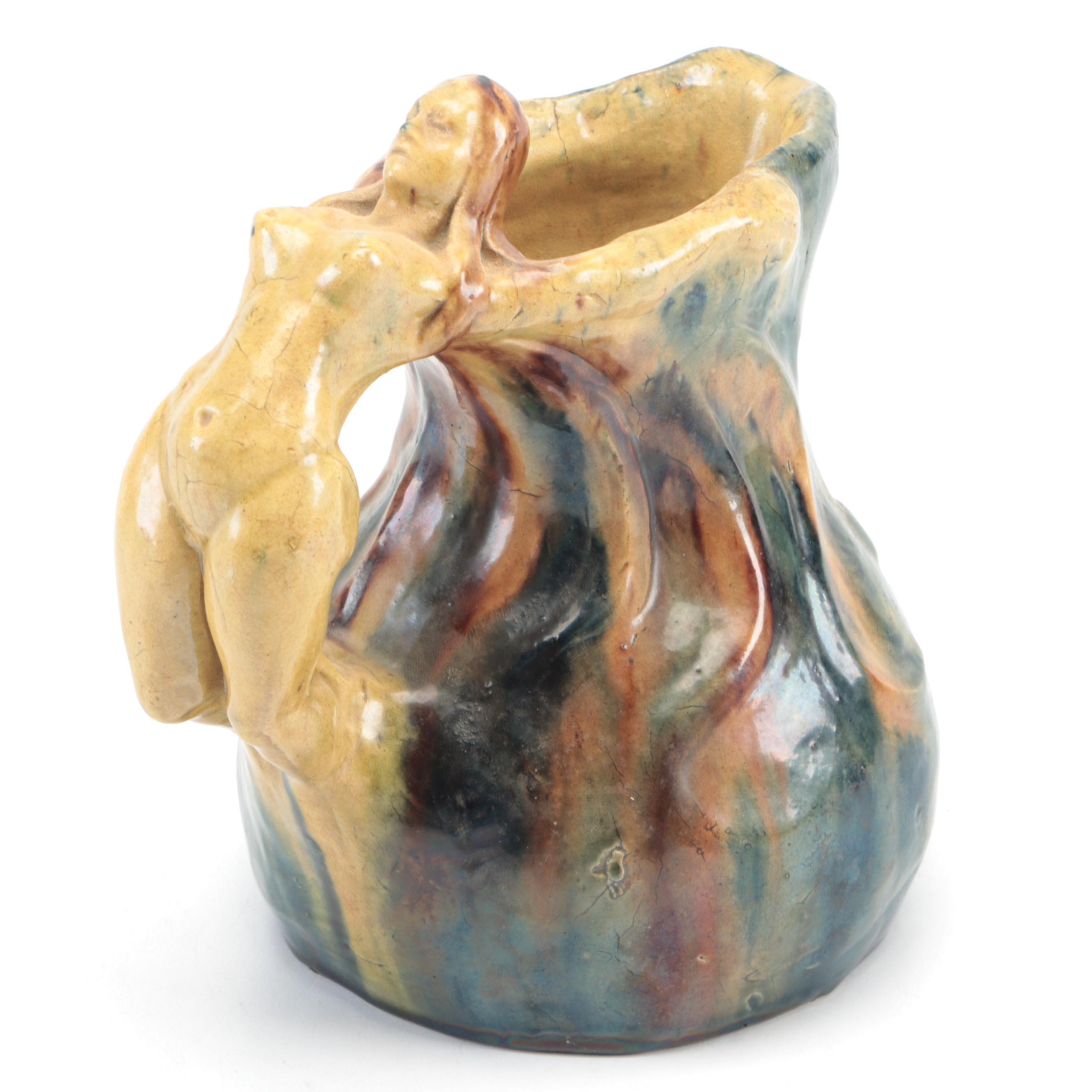 Flemish Vandevoorde Style Faïence Pitcher, Early 20th Century