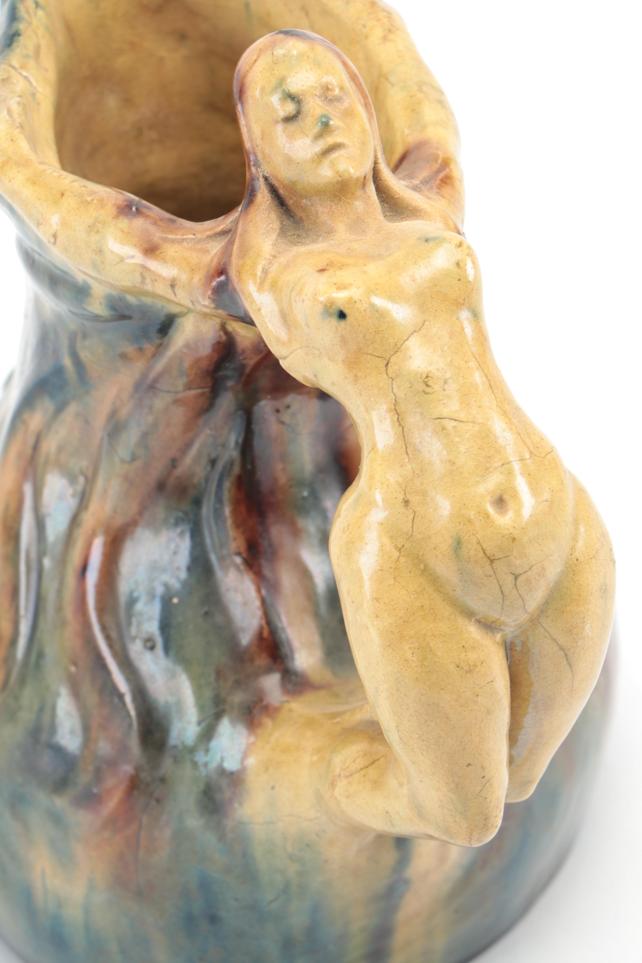 Flemish Vandevoorde Style Faïence Pitcher, Early 20th Century