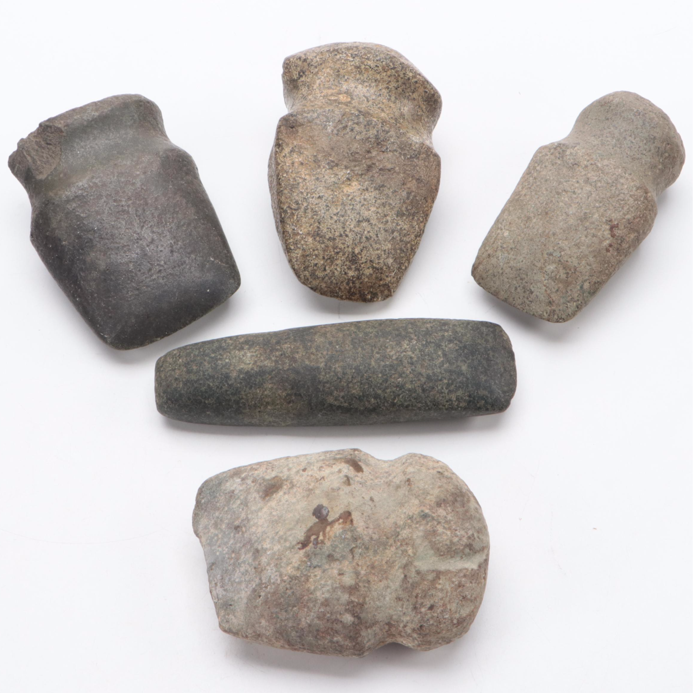 Native American Full Groove Stone Axe Heads