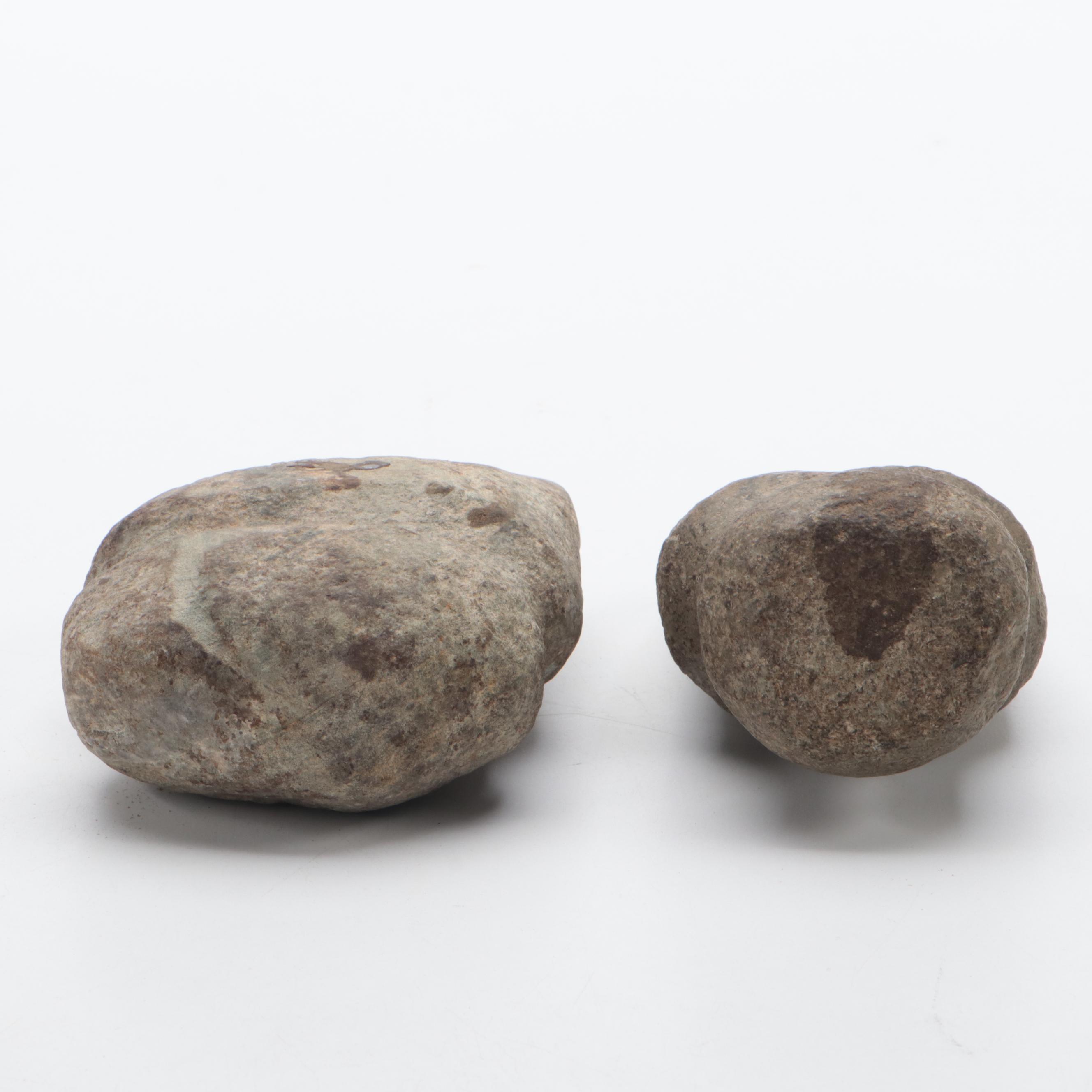 Native American Full Groove Stone Axe Heads