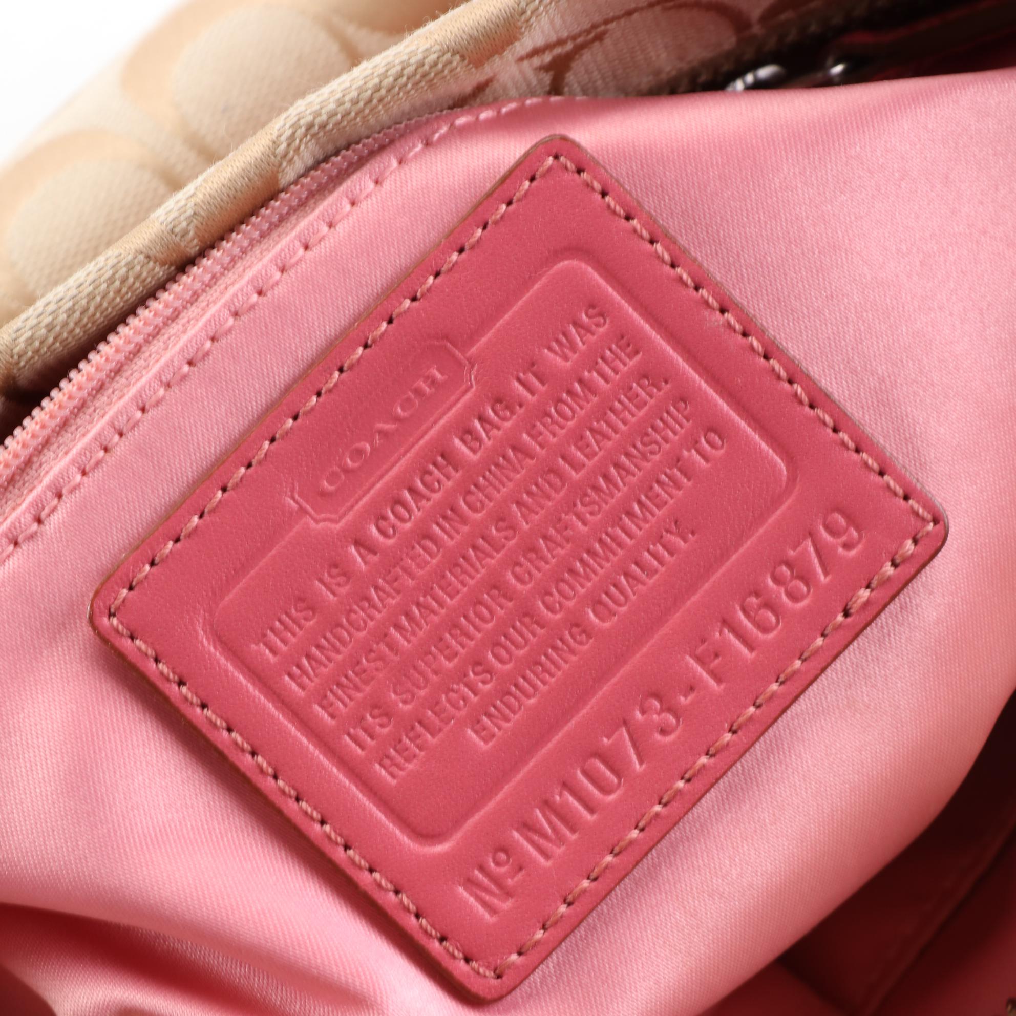 Coach Embellished Leather Flower Shoulder Bag and Poppy Op Art Tote