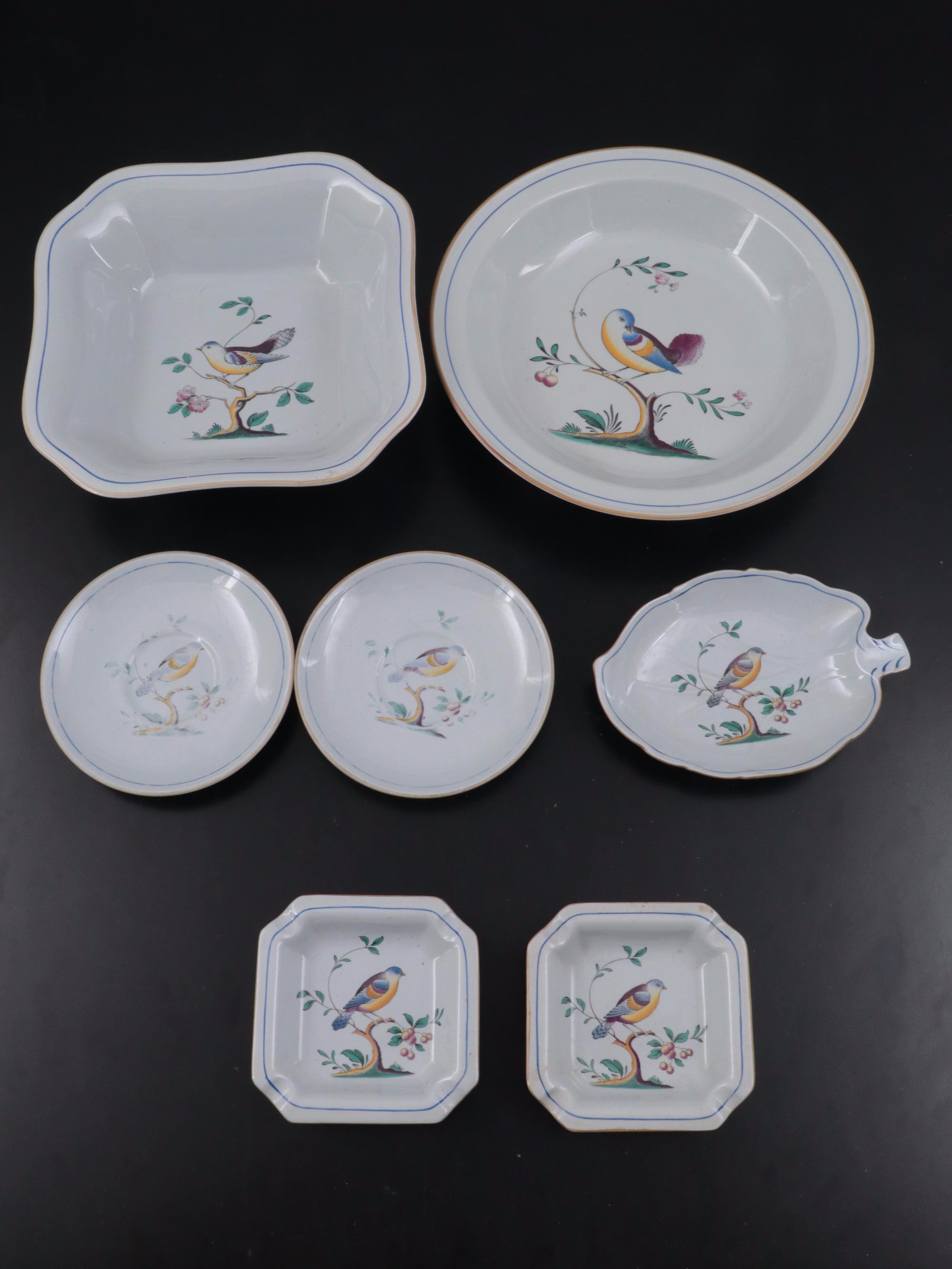 Spode "Queen's Bird" Oven to Table Dinnerware, Late 20th Century