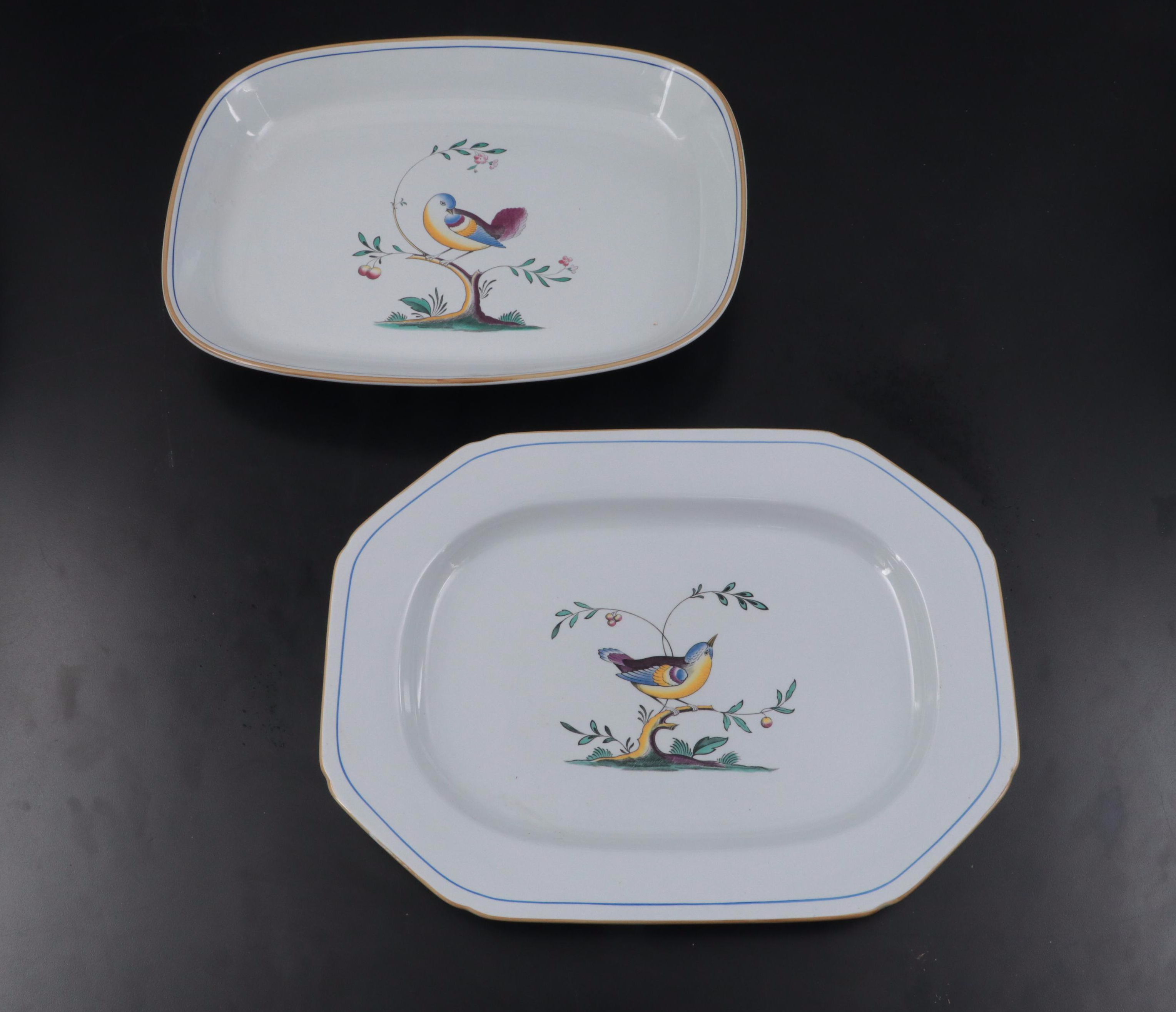 Spode "Queen's Bird" Oven to Table Dinnerware, Late 20th Century