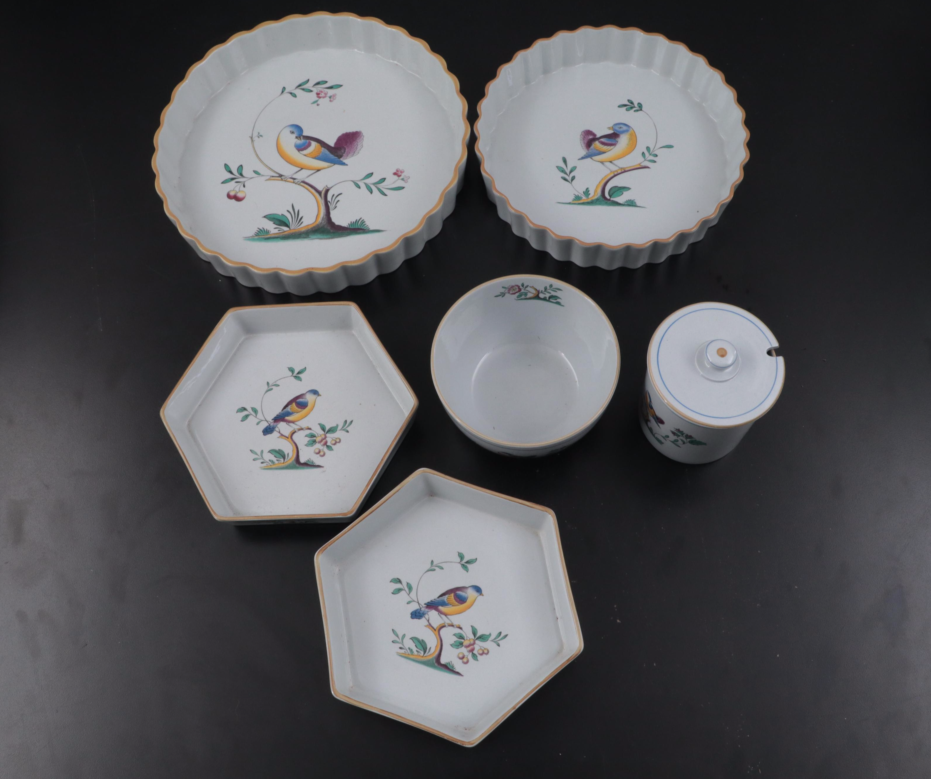 Spode "Queen's Bird" Oven to Table Dinnerware, Late 20th Century