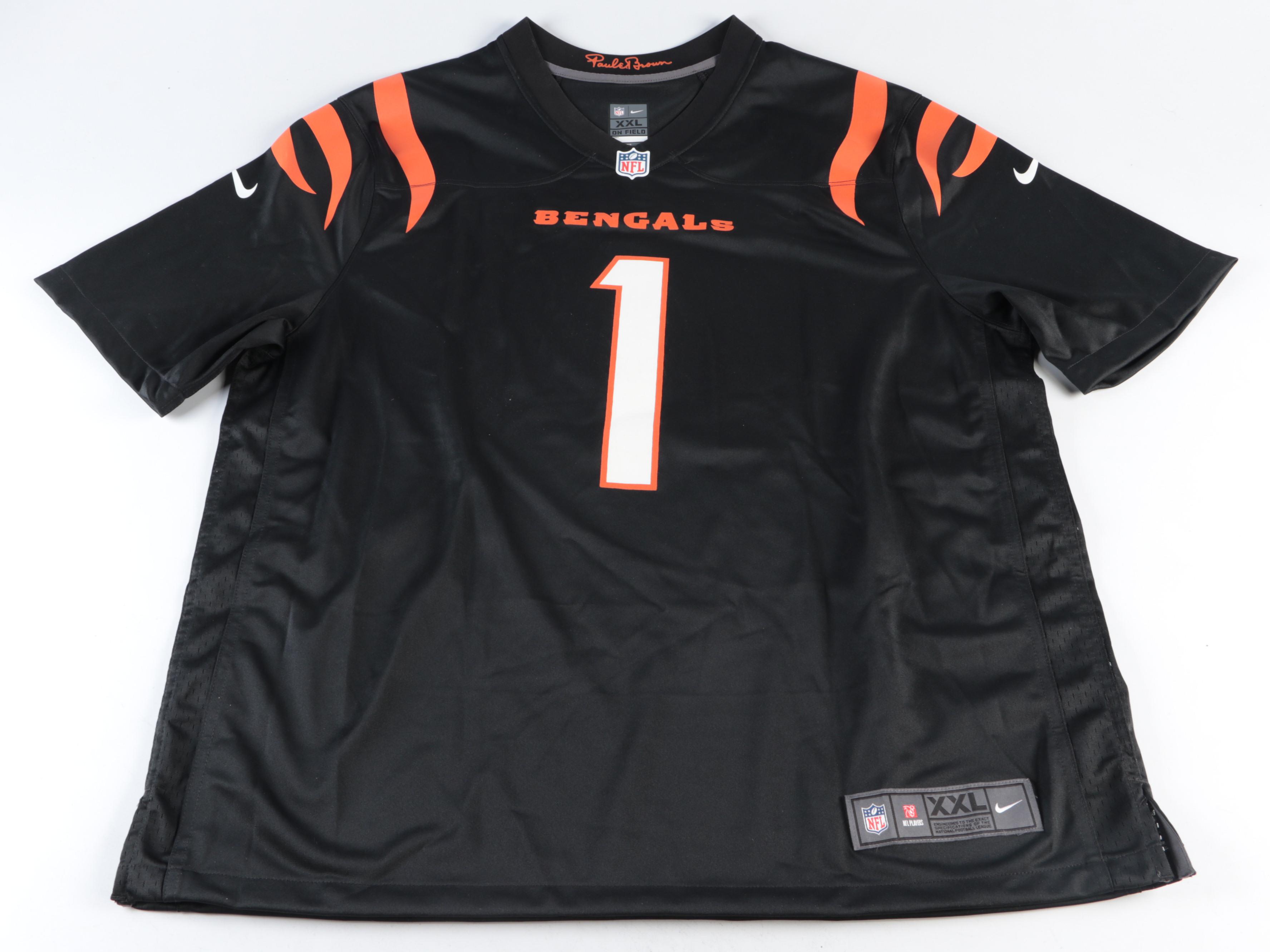 Ja'Marr Chase Signed Cincinnati Bengals Nike Football Jersey