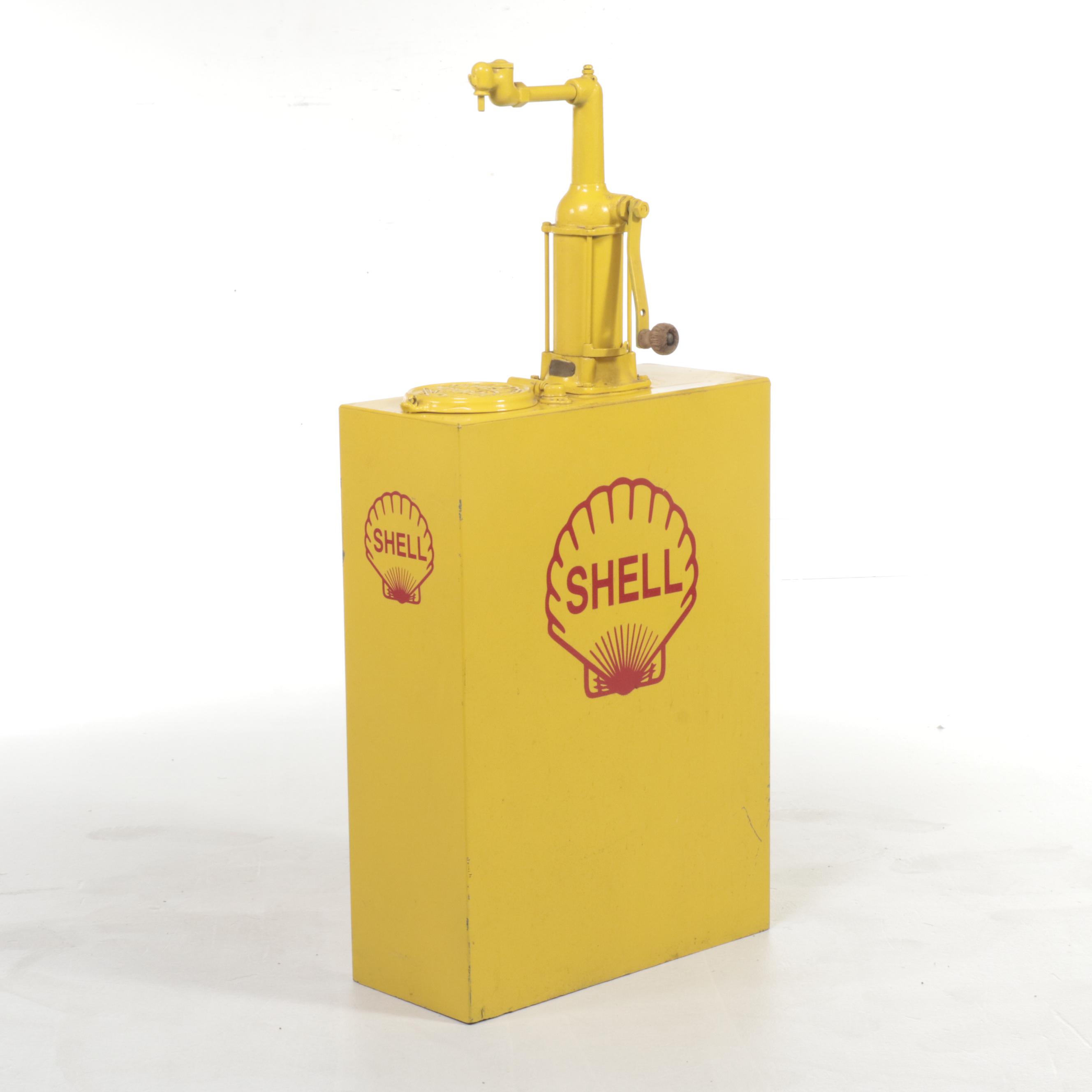 Bulk Oil 30 Gal Lubester with Shell Motor Oil Decal