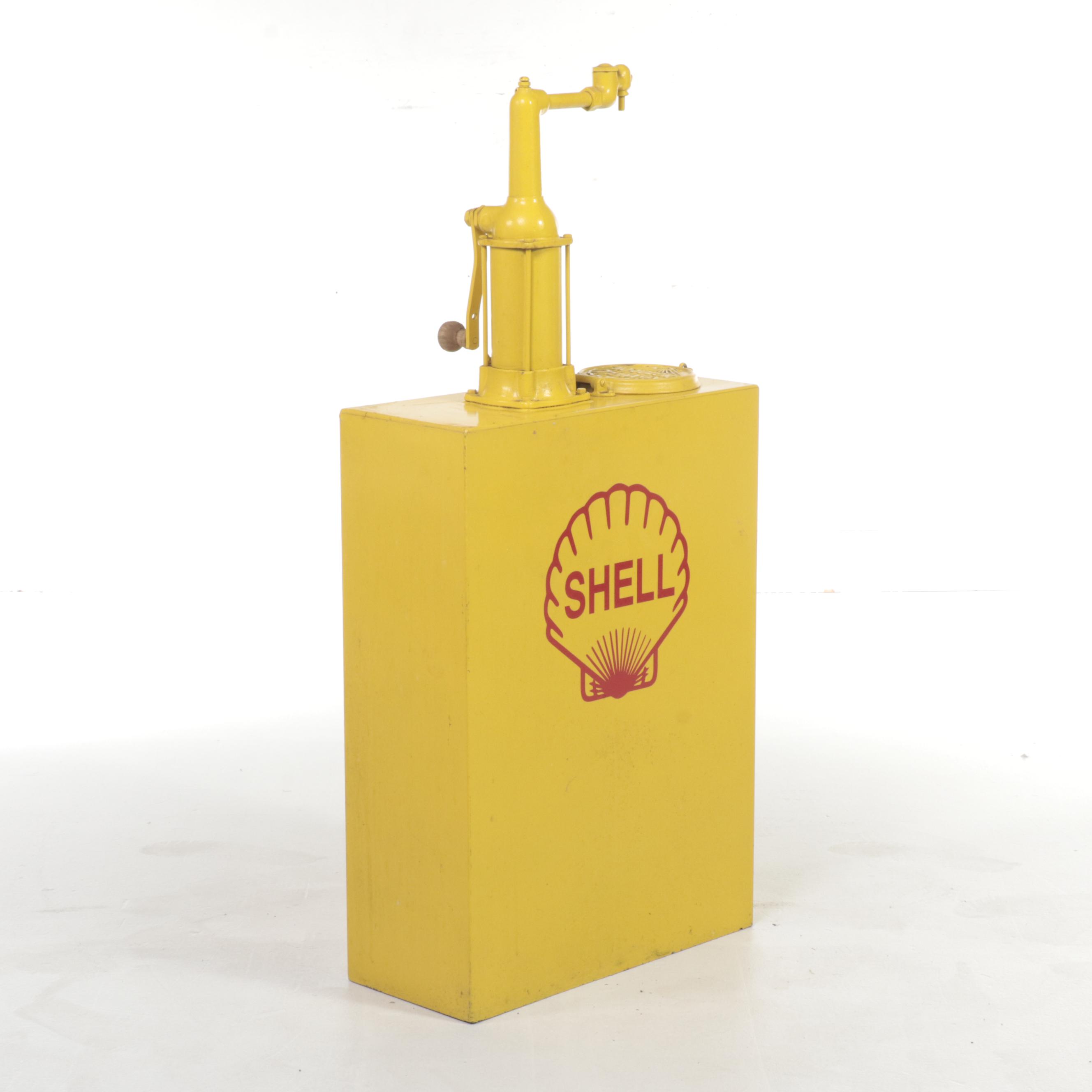 Bulk Oil 30 Gal Lubester with Shell Motor Oil Decal