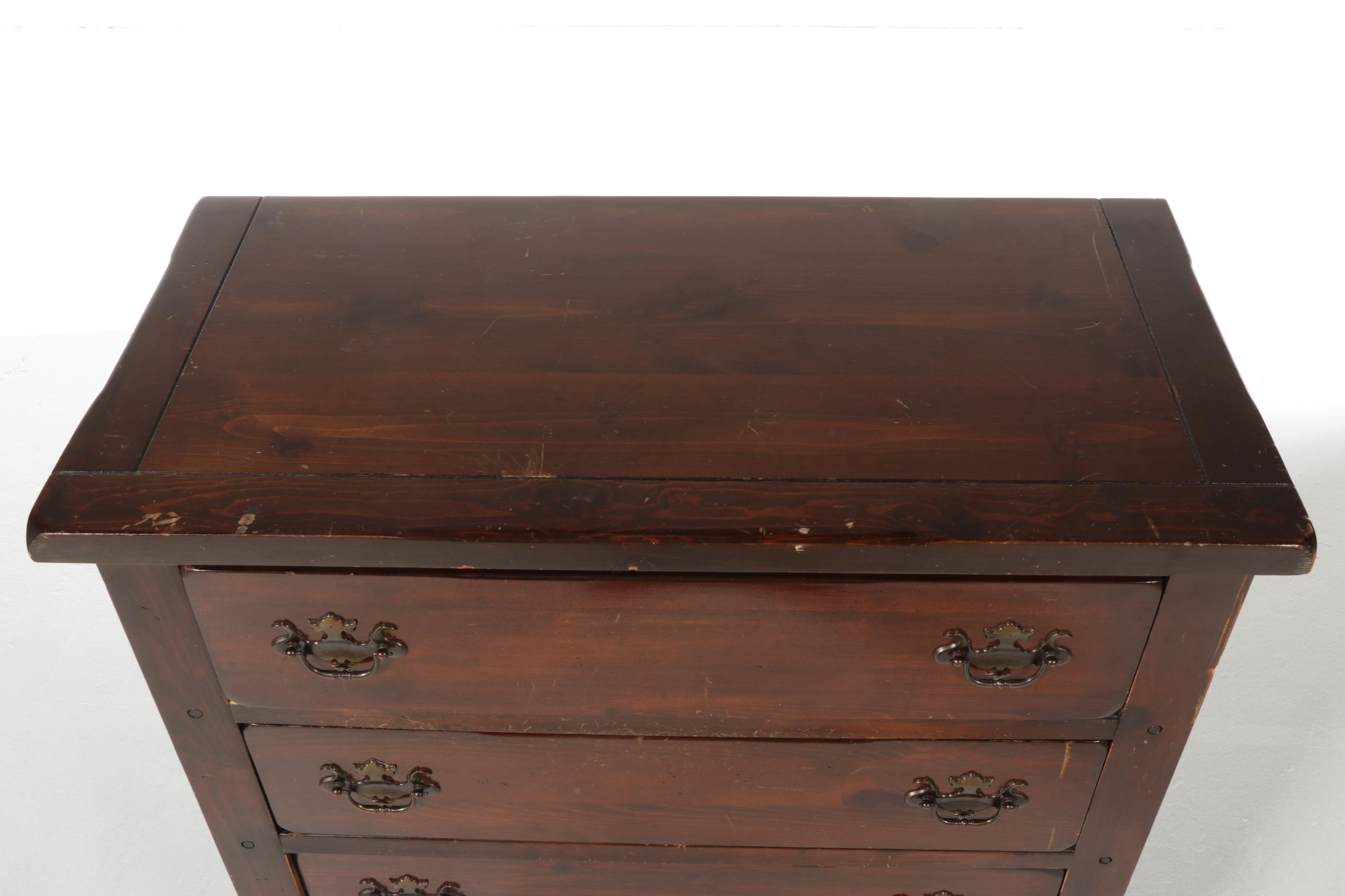 Sears "Open Hearth" Colonial Style Pine Five-Drawer Chest, Late 20th Century