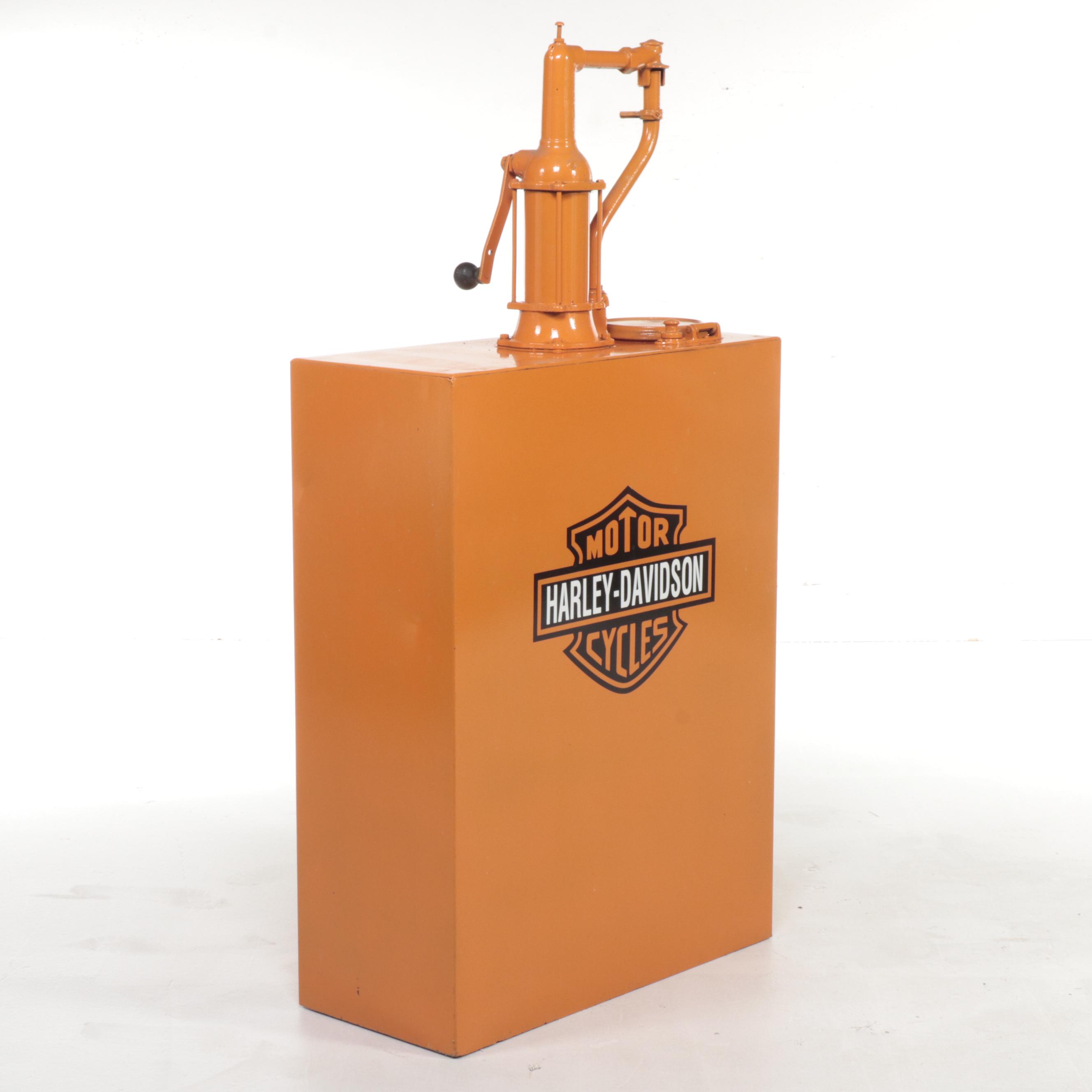 Bulk Oil 60 Gal Lubester with Harley-Davidson Orange and Decal