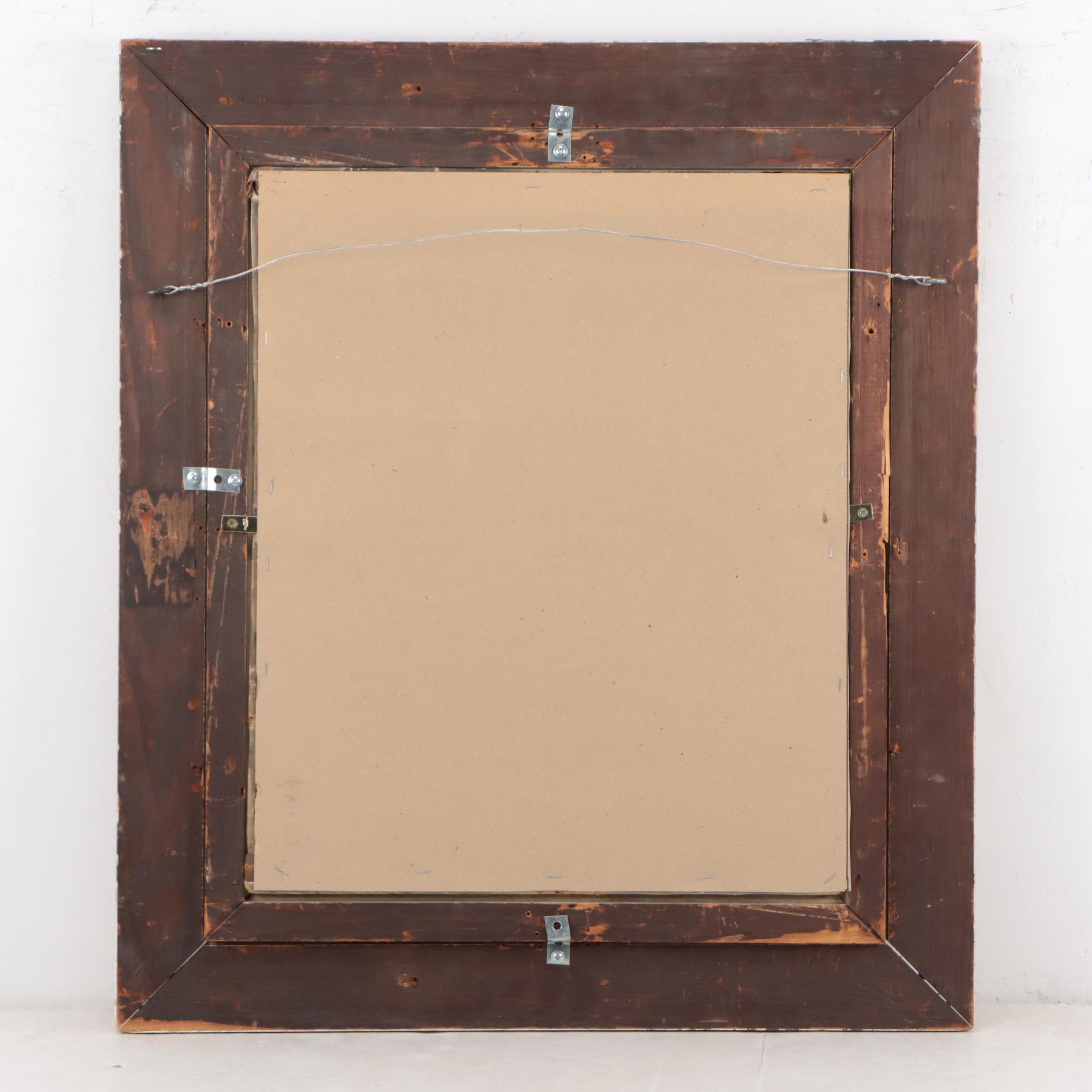 Royal Naval Oil Portrait of Man Wearing General Service Medal