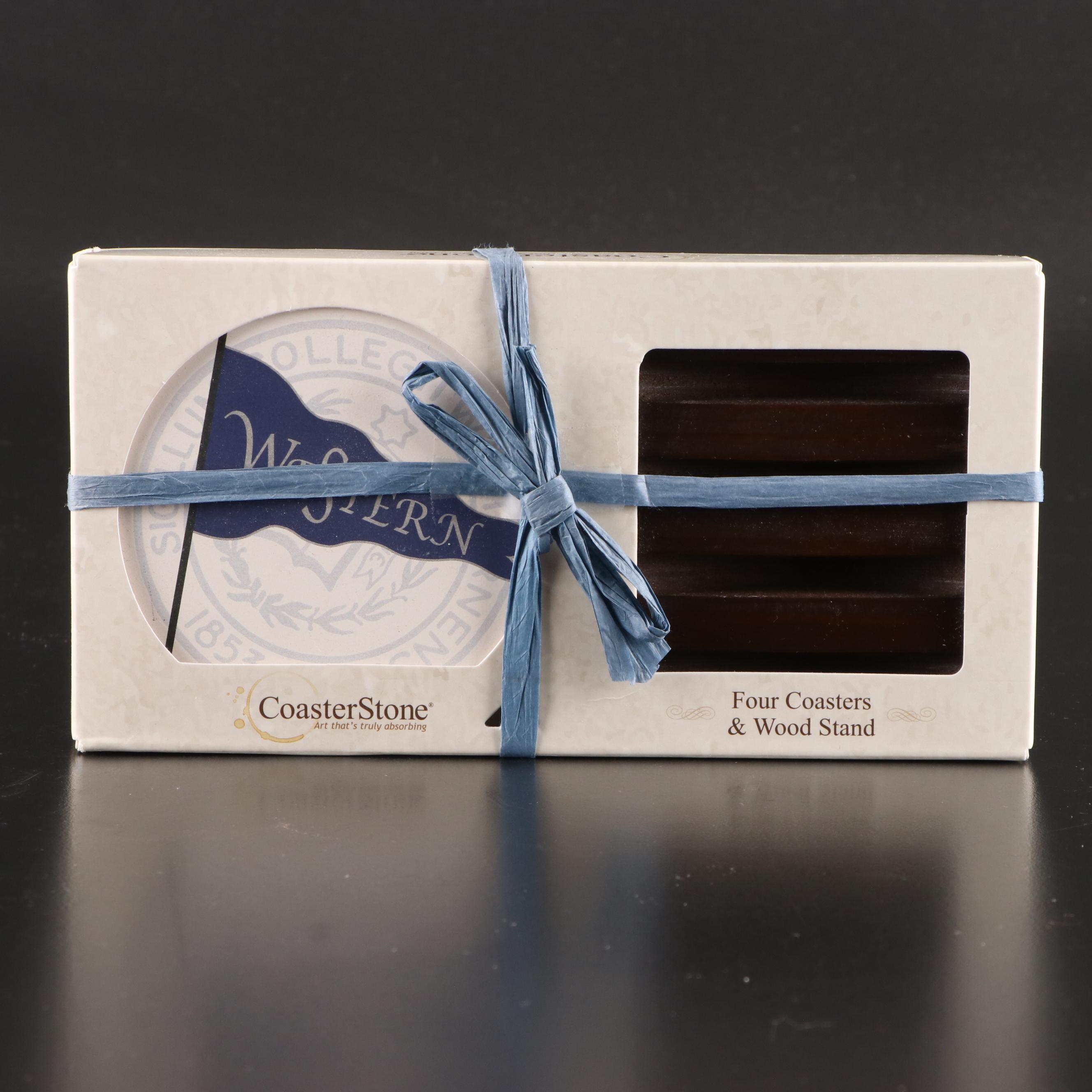 Western College Framed Seal Tile with Other Western College Memorabilia