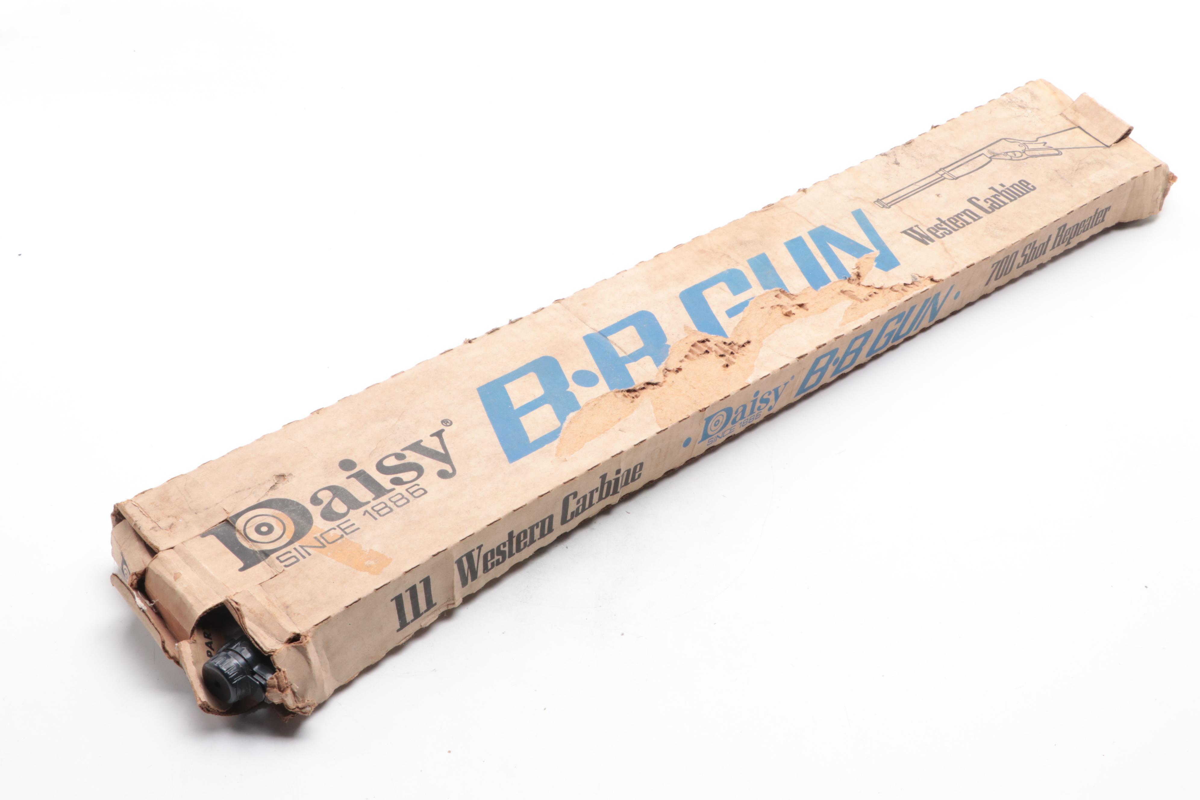 Daisy 111 Western Carbine BB Gun with Original Box, 1960s-1970s
