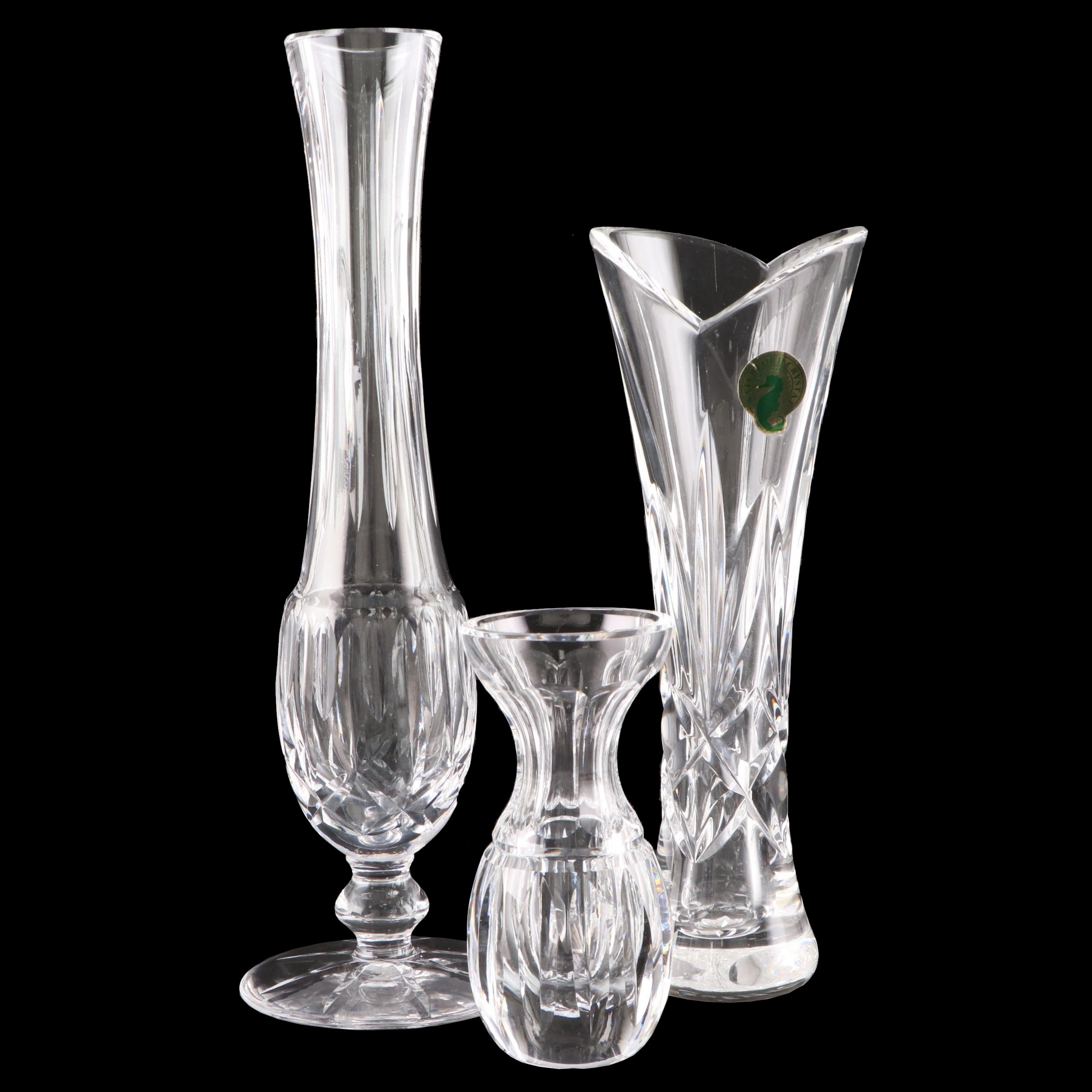 Waterford "Sweetheart" and Other Waterford Crystal Bud Vases EBTH