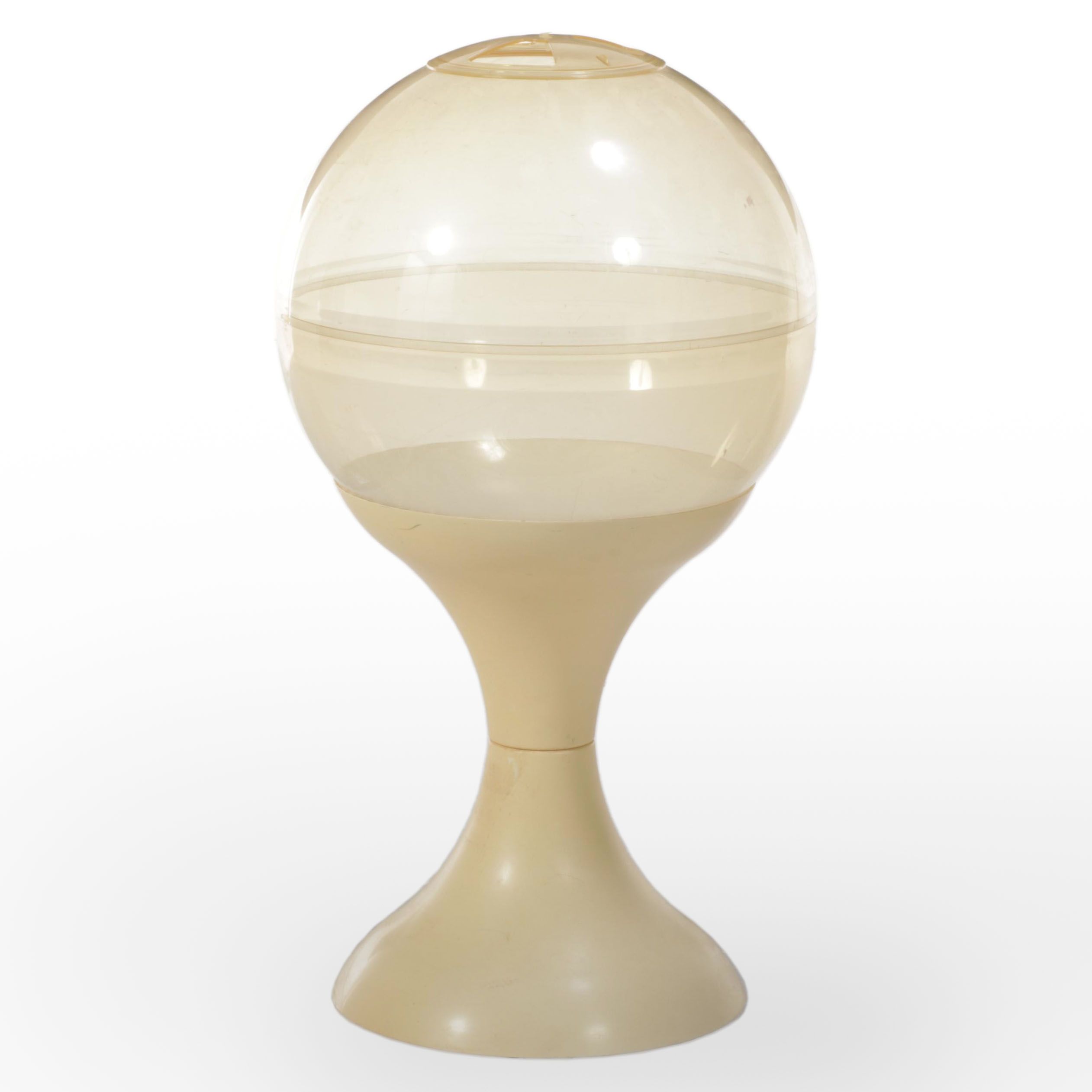 Atomic Style Tulip-Base Plastic Floor Terrarium, 1970s