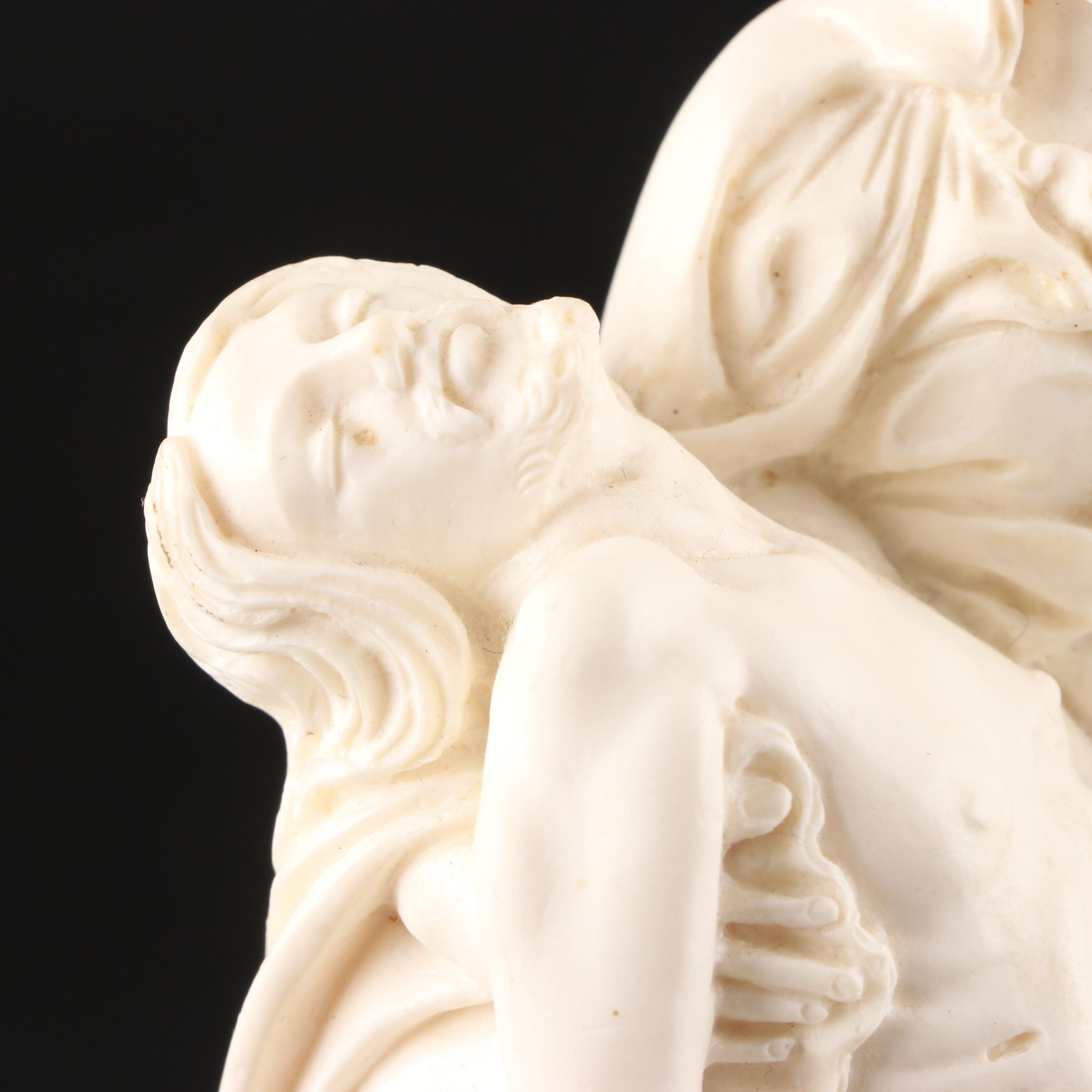 St. Joseph Bisque Statue with Resin Pieta
