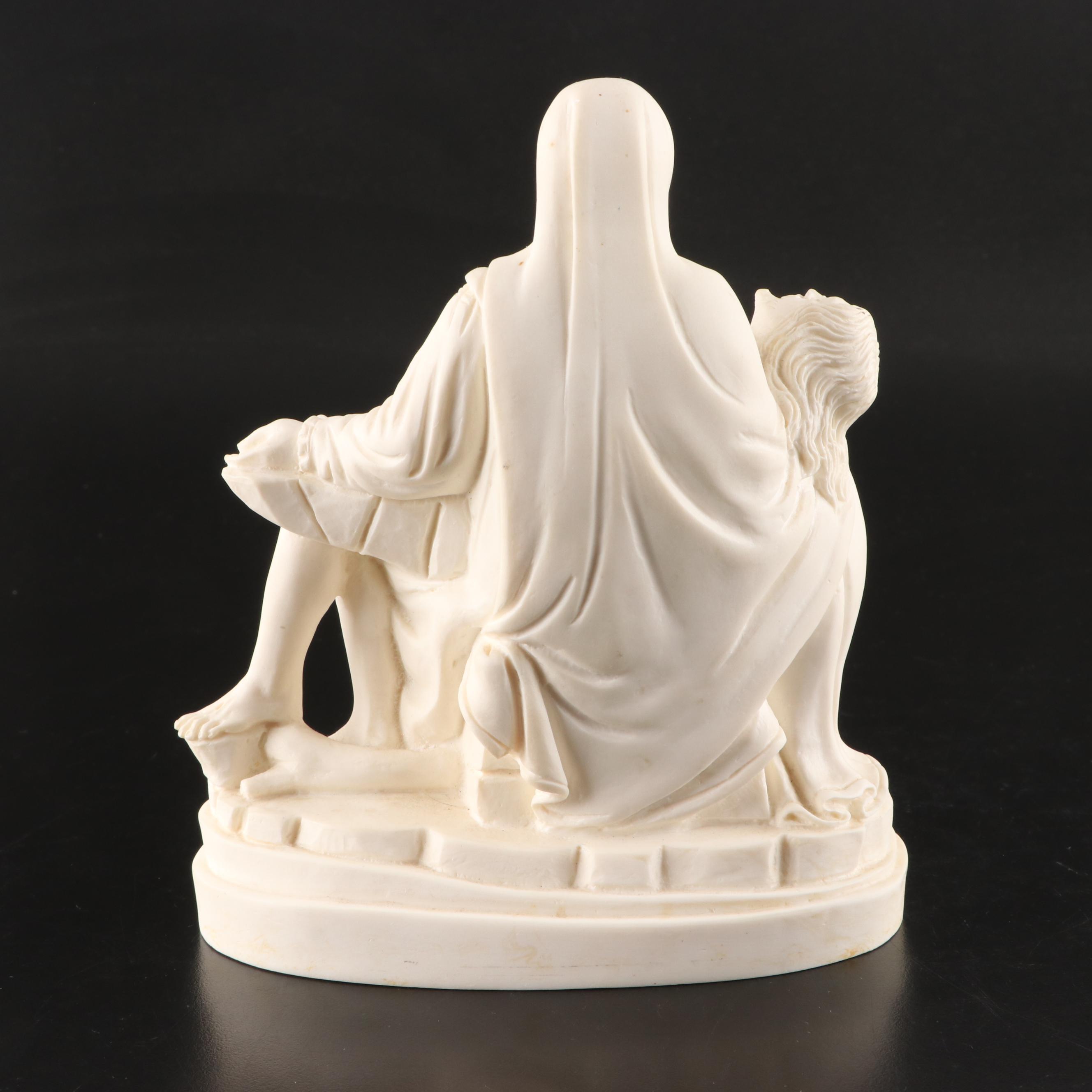 St. Joseph Bisque Statue with Resin Pieta