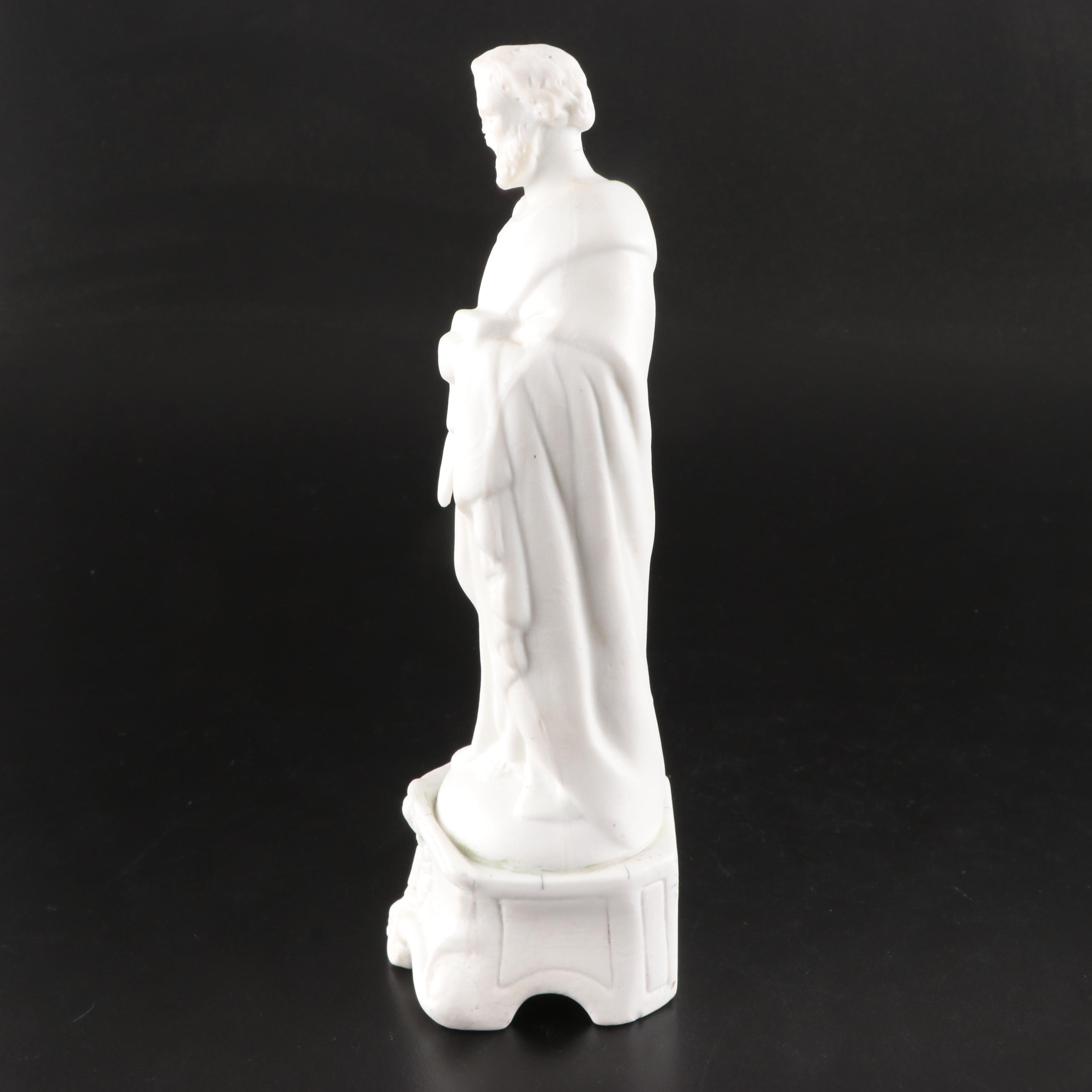 St. Joseph Bisque Statue with Resin Pieta