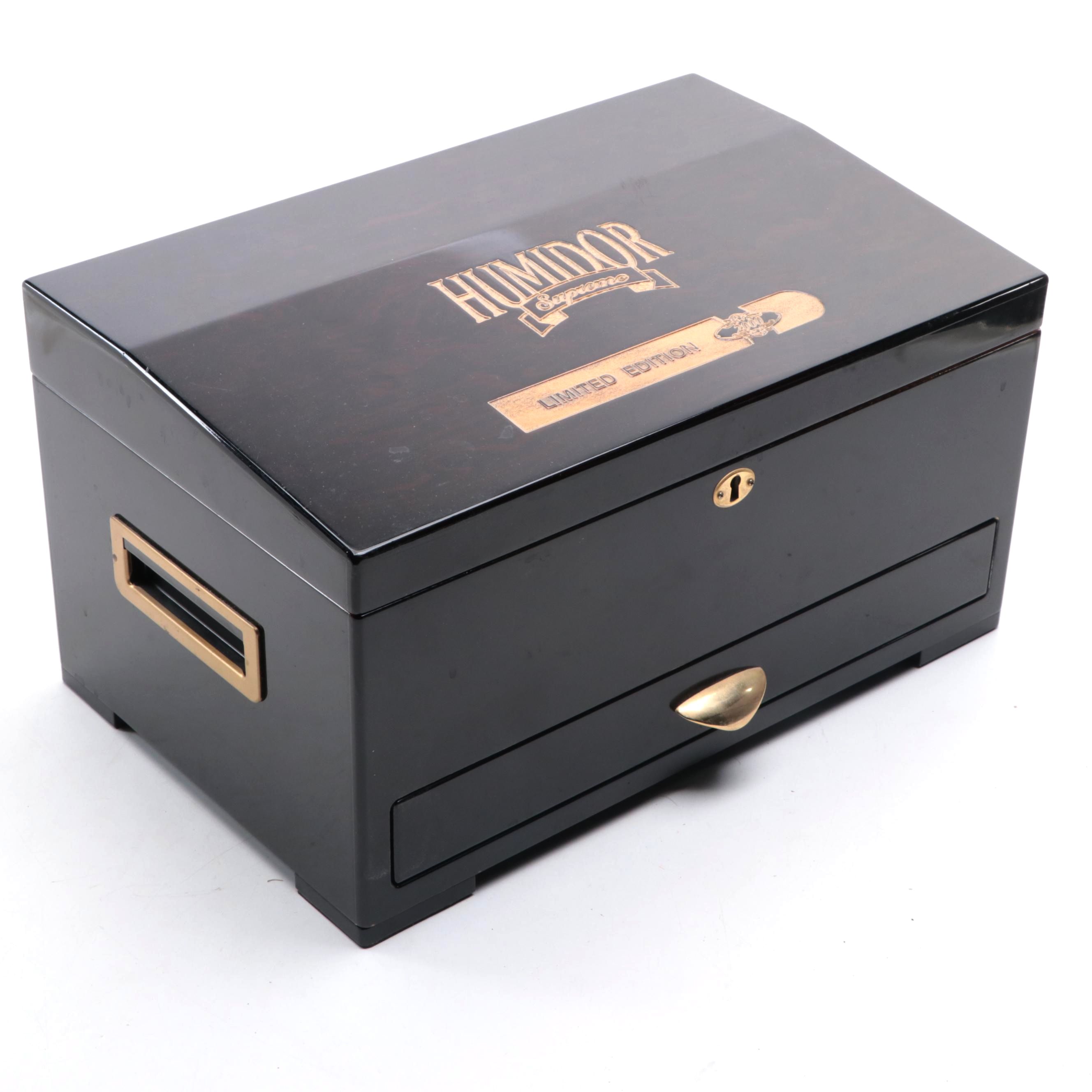 Humidor Supreme Limited Edition Enameled Humidor with Accessories