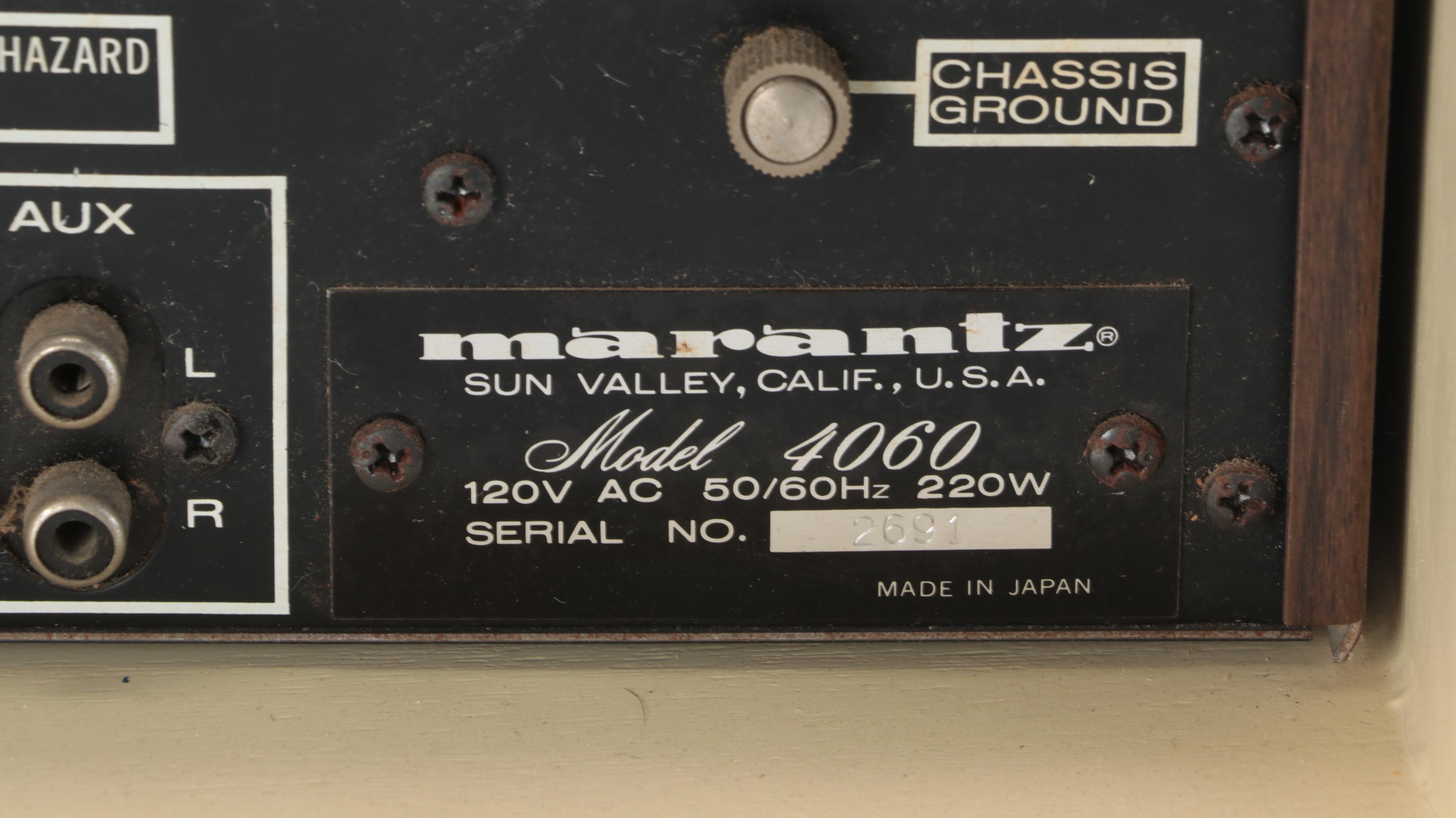 Marantz 4060 Console Quadradial 4 Amplifier