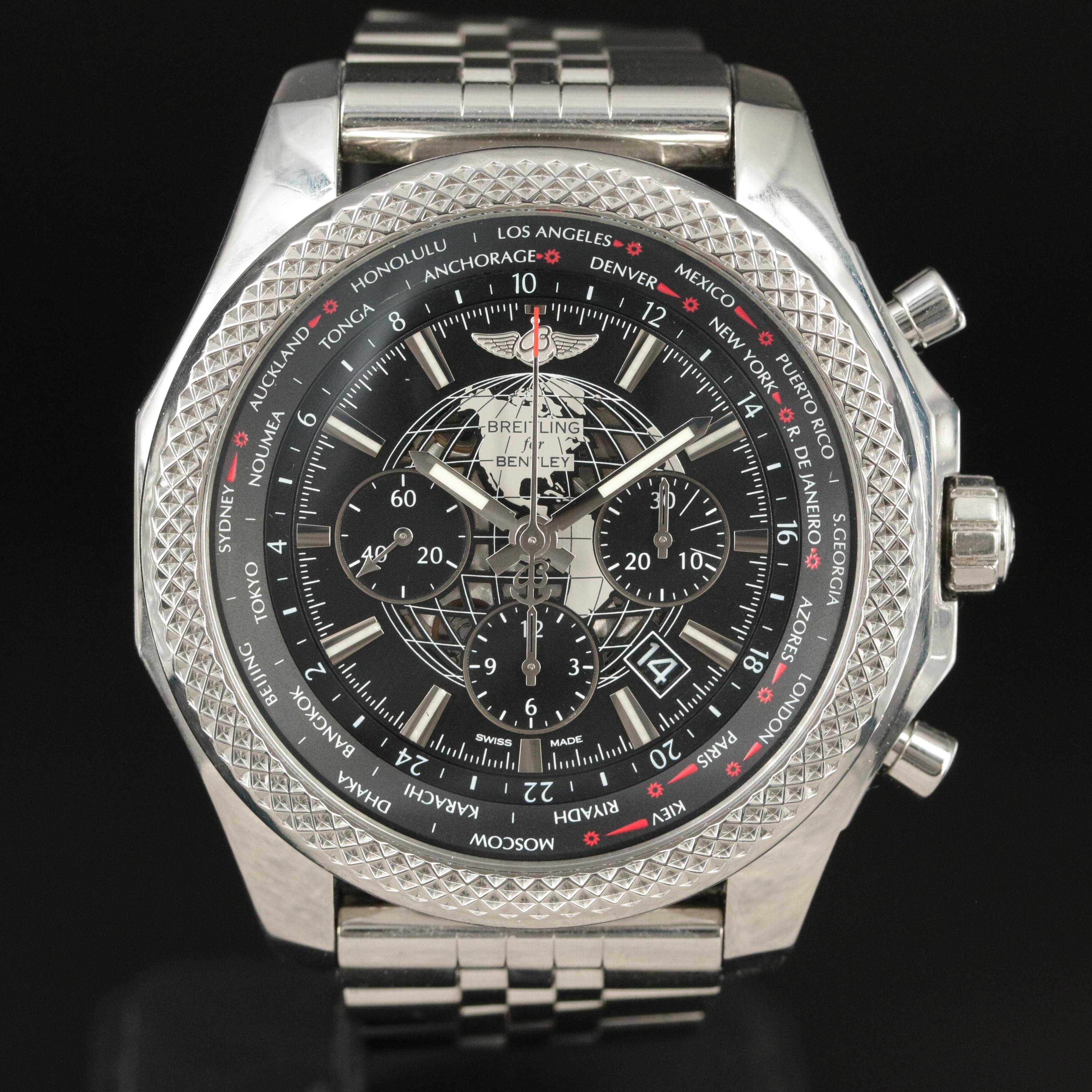 Breitling Bentley B05 Unitime GMT 49MM Steel Automatic Watch