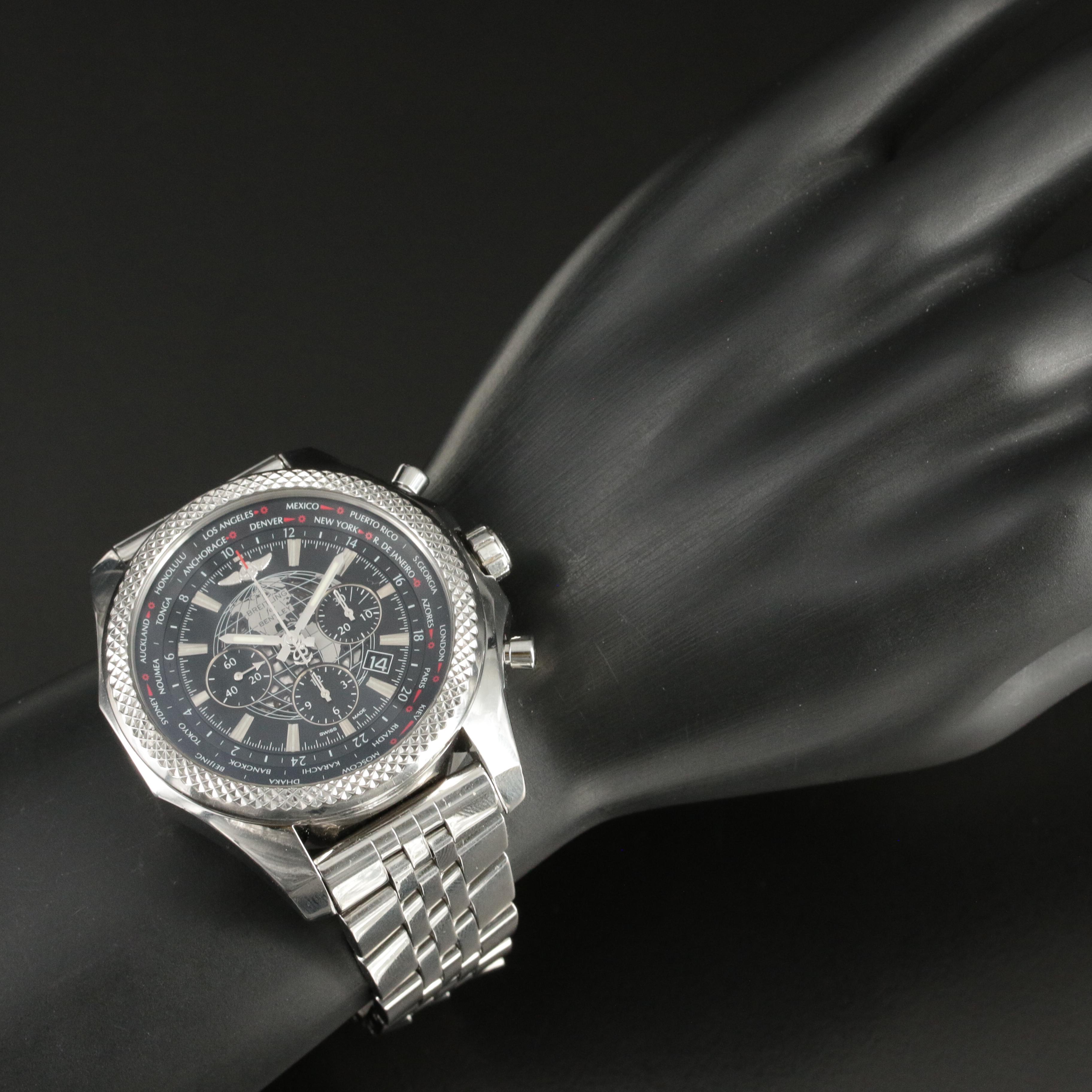 Breitling Bentley B05 Unitime GMT 49MM Steel Automatic Watch