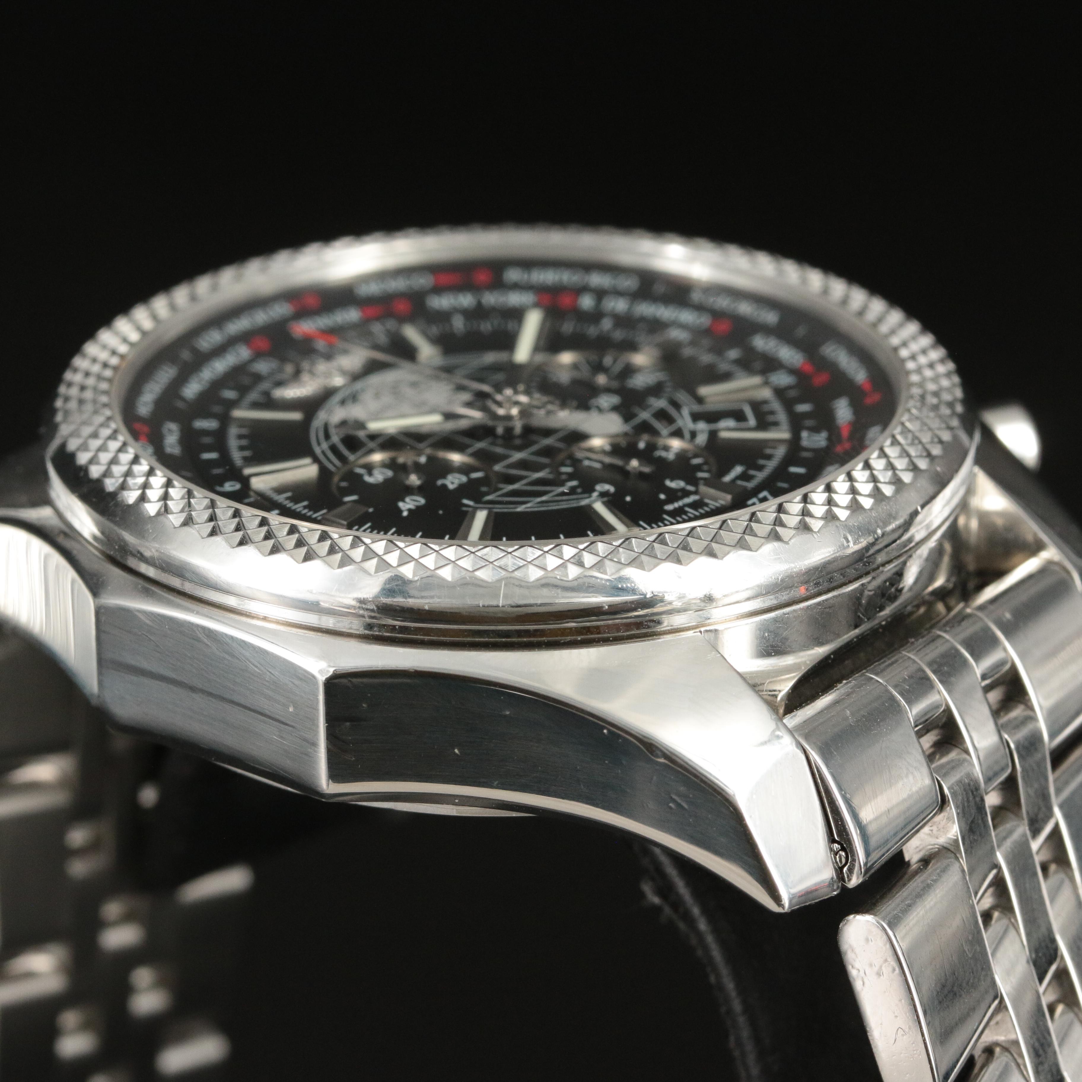 Breitling Bentley B05 Unitime GMT 49MM Steel Automatic Watch