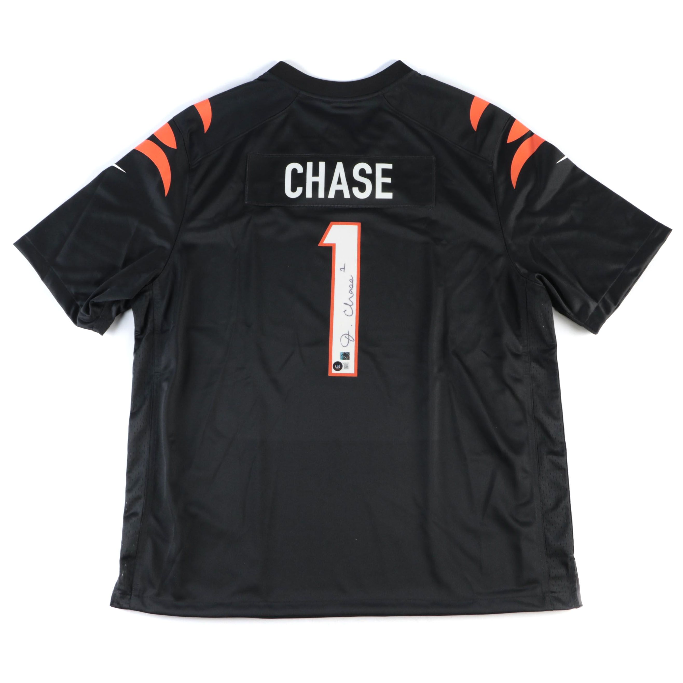 Ja'Marr Chase Signed Cincinnati Bengals Nike Football Jersey