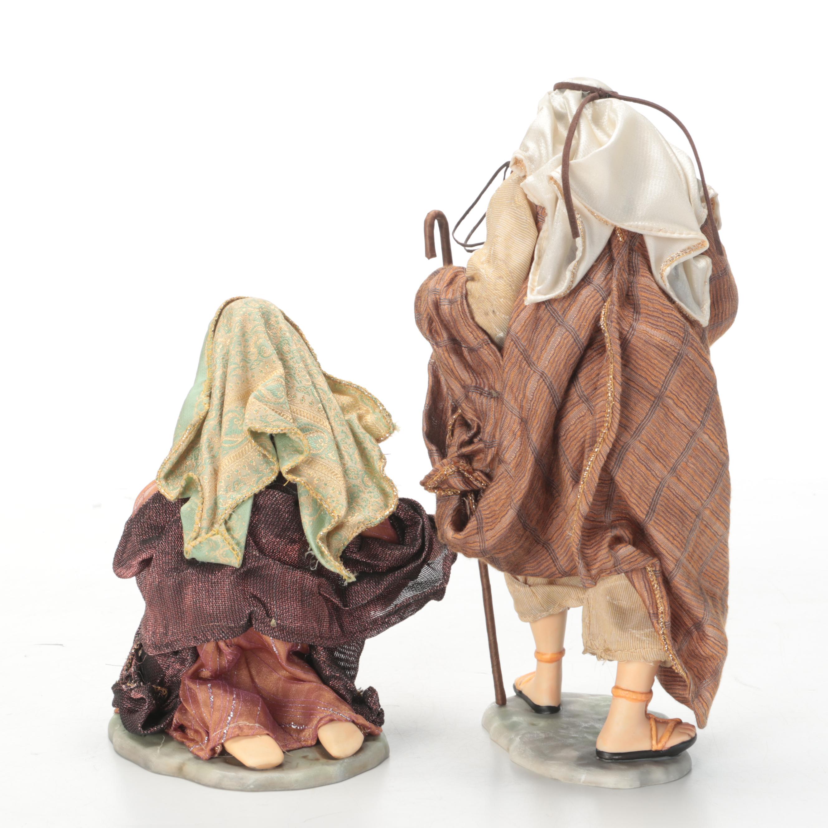 Artful Living Hand Painted Porcelain Nativity Set