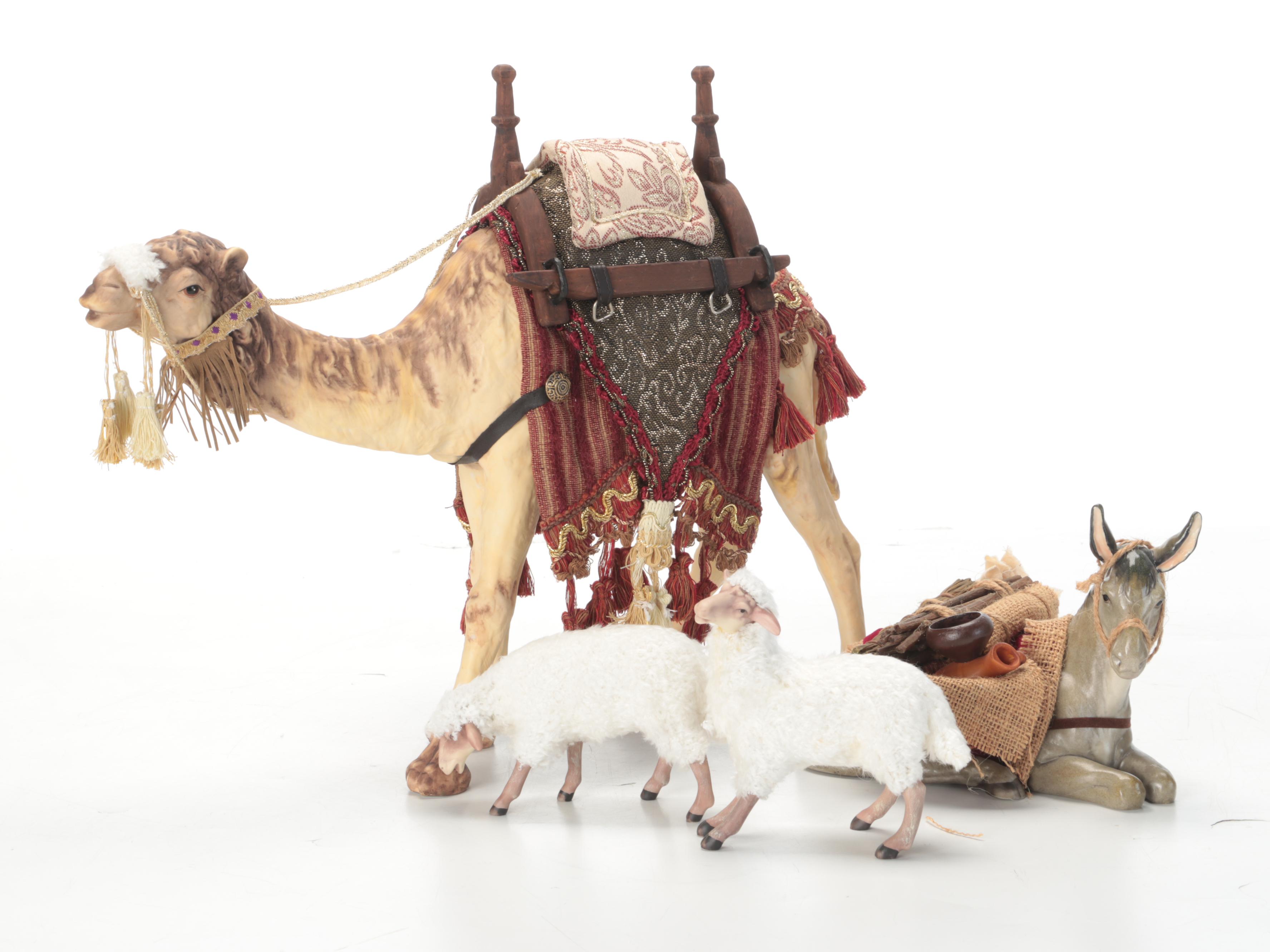 Artful Living Hand Painted Porcelain Nativity Set