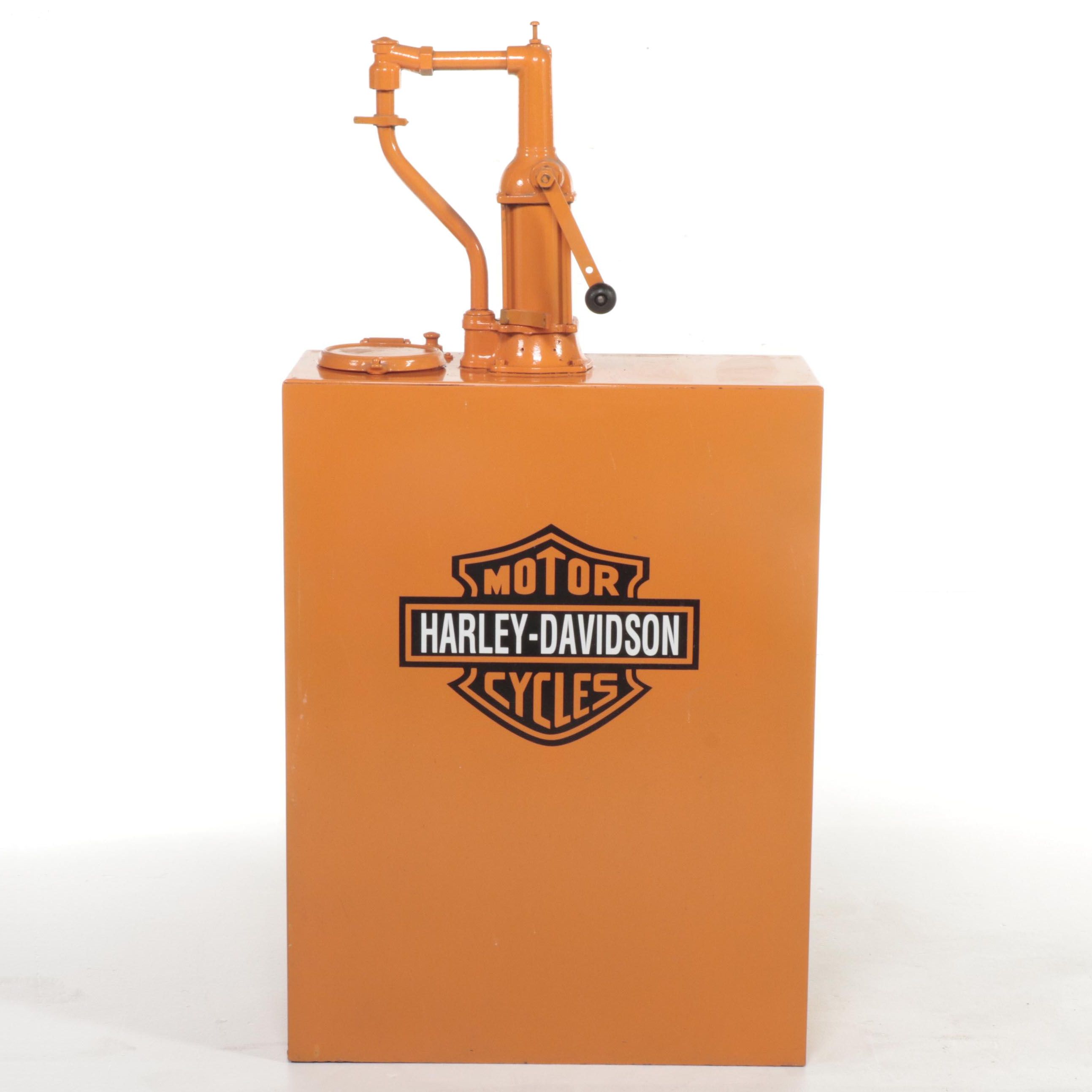 Bulk Oil 60 Gal Lubester with Harley-Davidson Orange and Decal