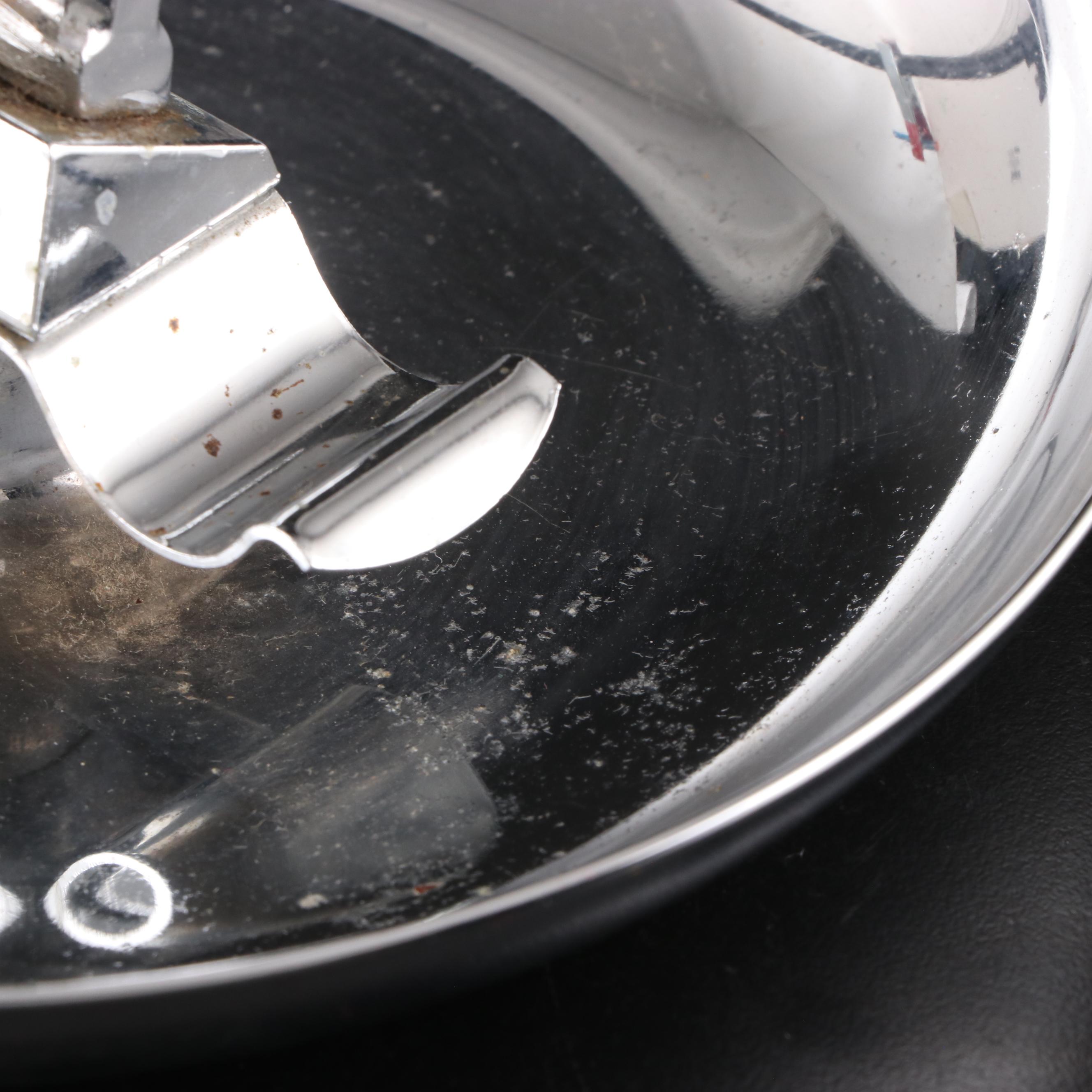 Mack Truck Bulldog Chromed Metal Cigar Ashtray