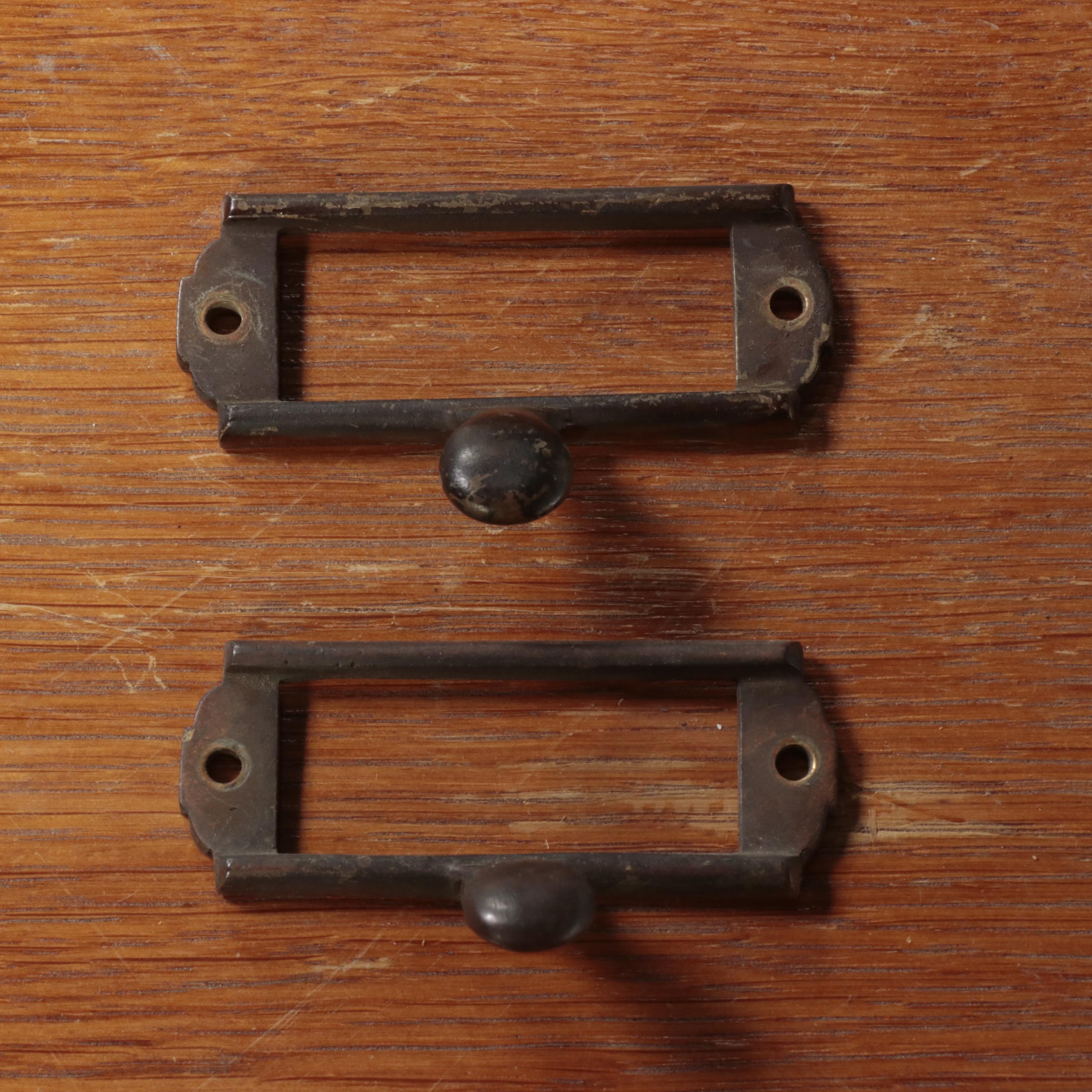 Oak Flat File Cabinet, Early 20th Century-