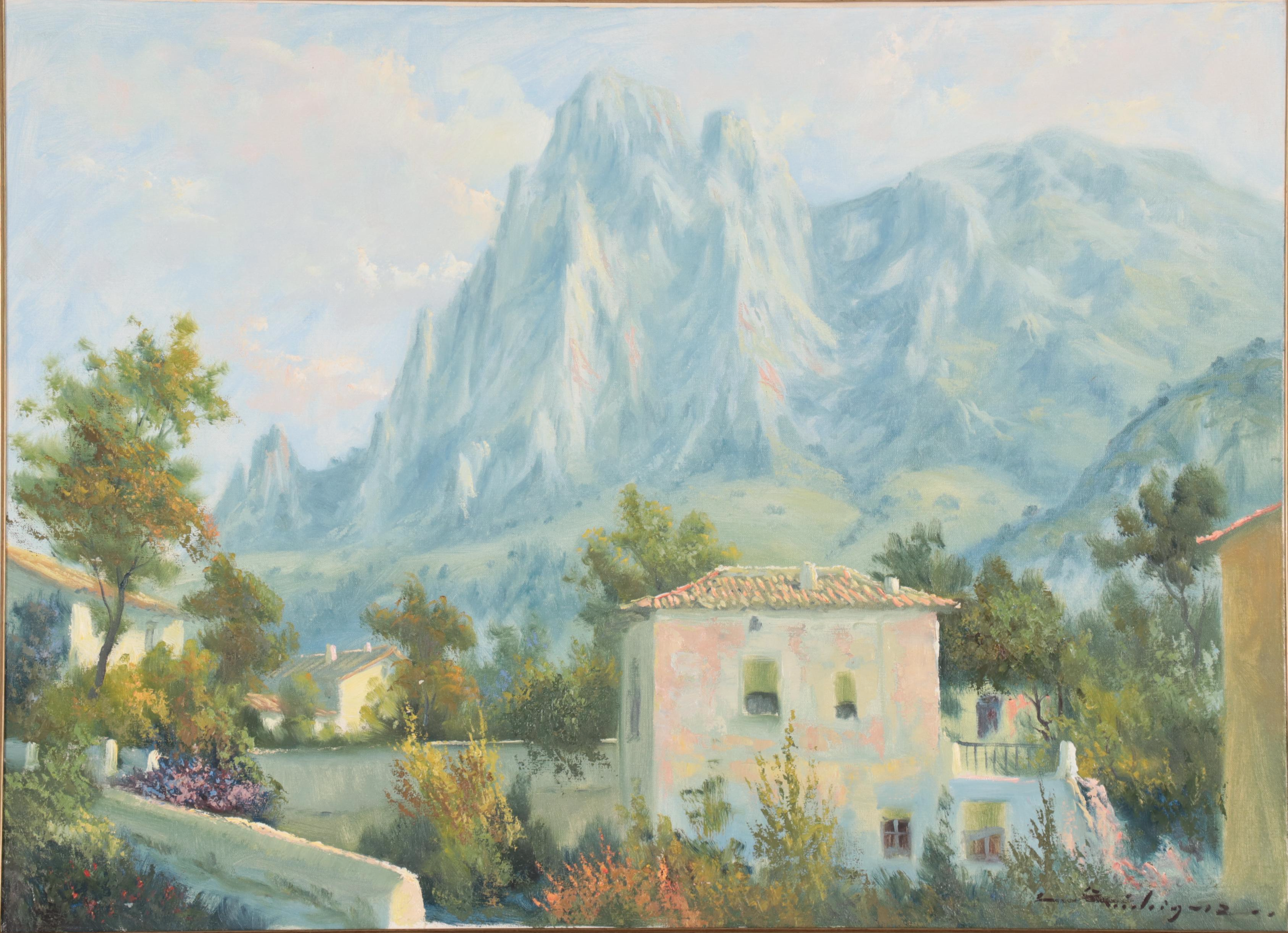 Mountain Landscape Oil Painting