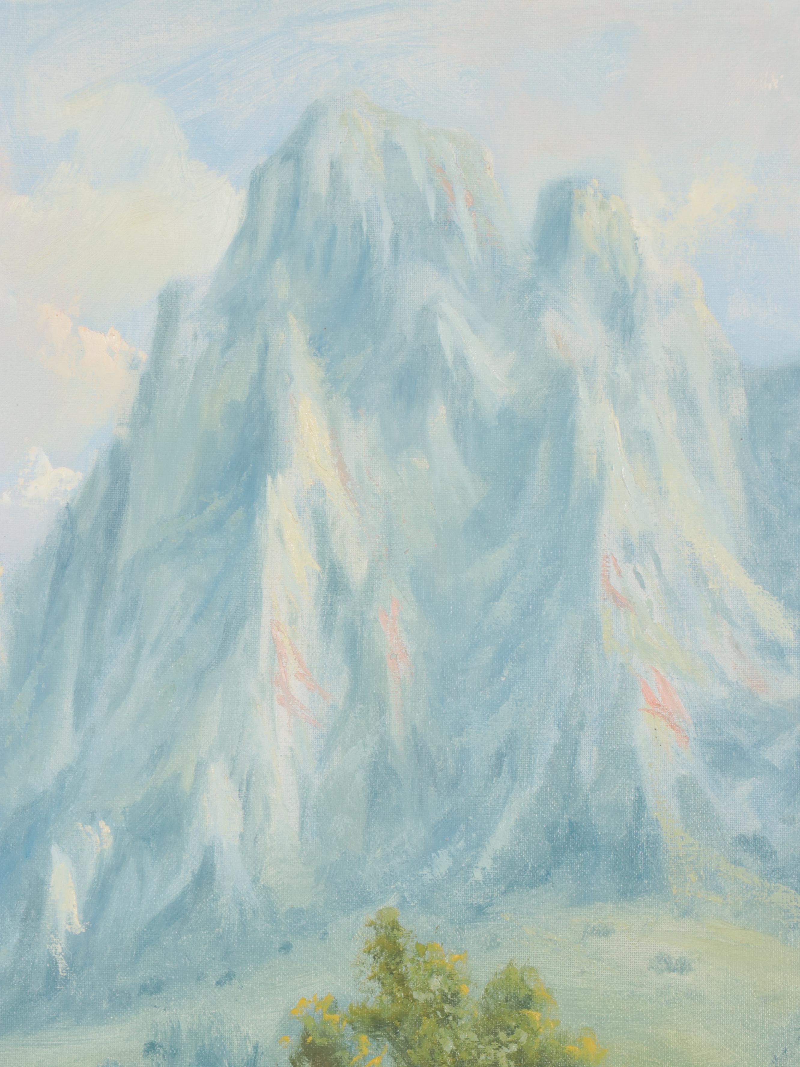 Mountain Landscape Oil Painting